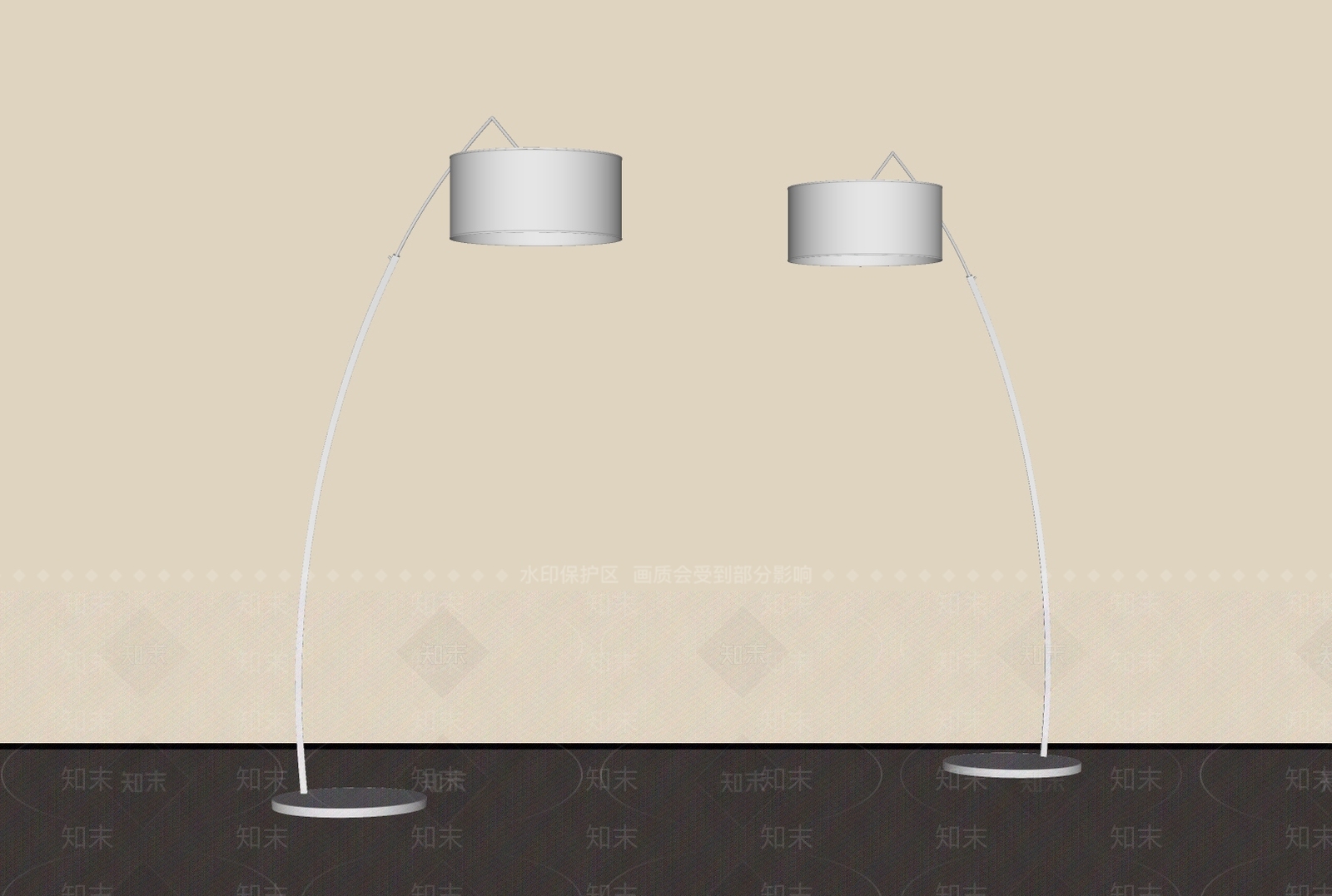 中古侘寂钓鱼灯SU模型下载【ID:1189414927】