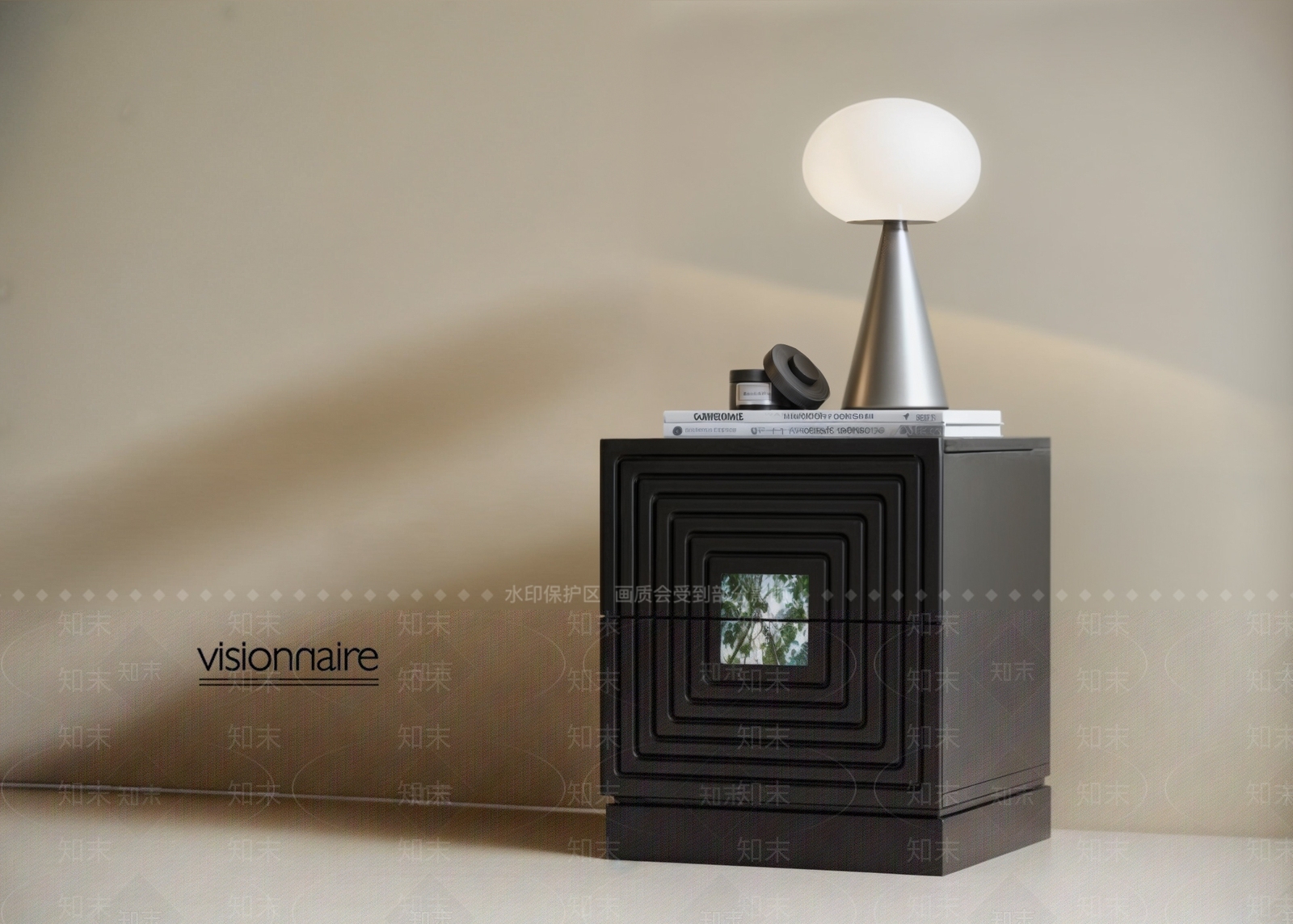 中古侘寂床头柜SU模型下载【ID:1189415661】