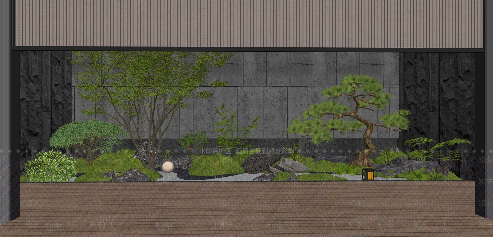 中式乡村庭院SU模型下载【ID:1189417157】