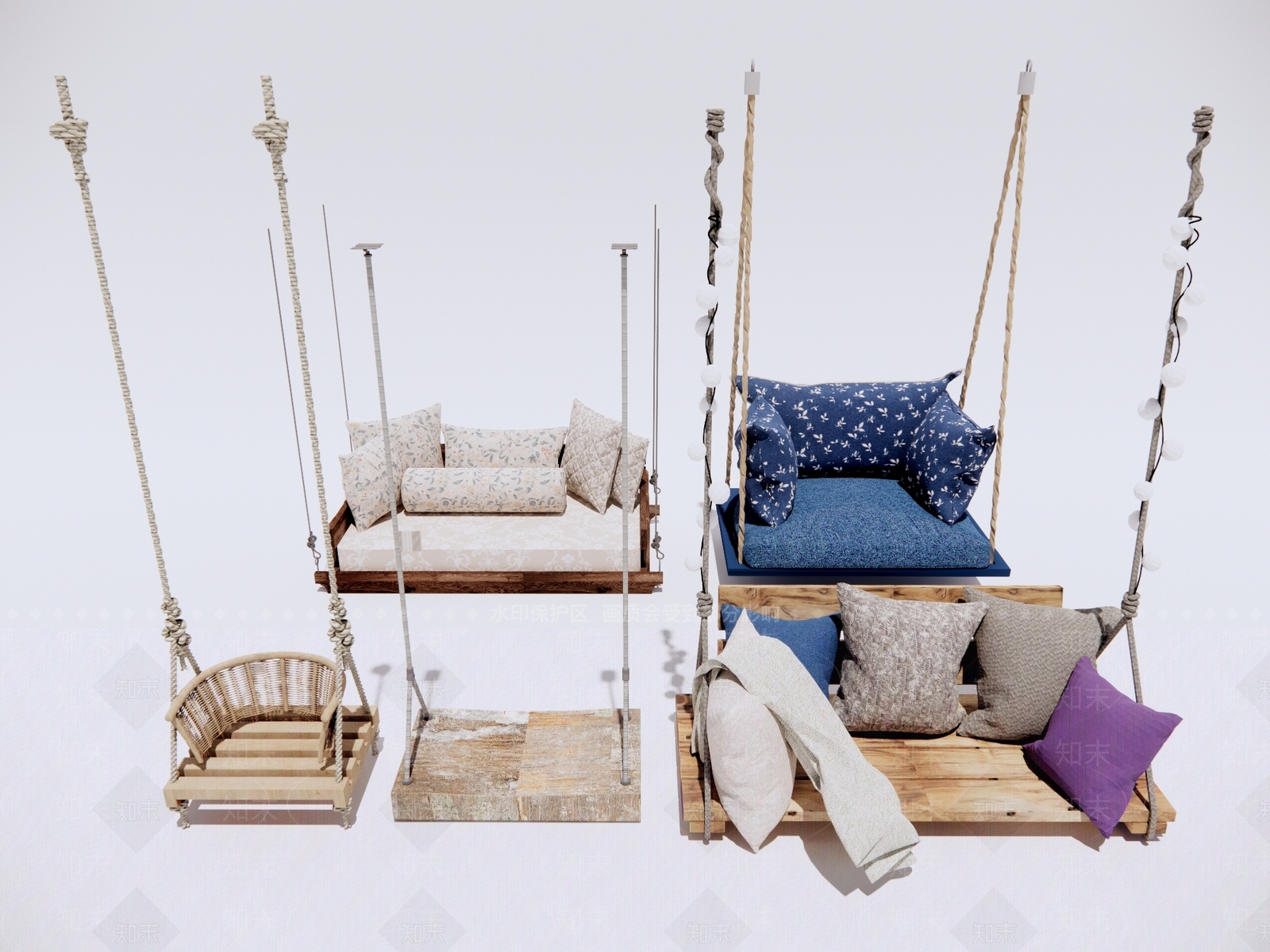 现代吊椅SU模型下载【ID:1189422511】