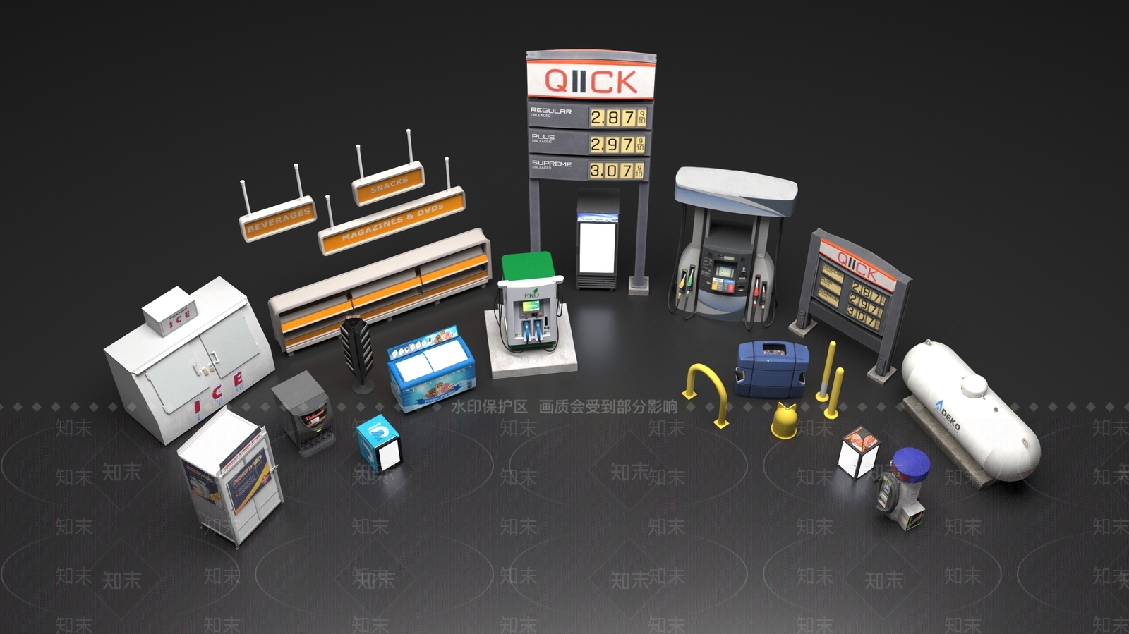 公用器材3D模型下载【ID:1189429529】