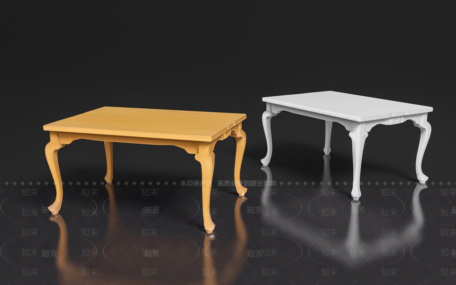 现代欧式书桌3D模型下载【ID:1189433371】