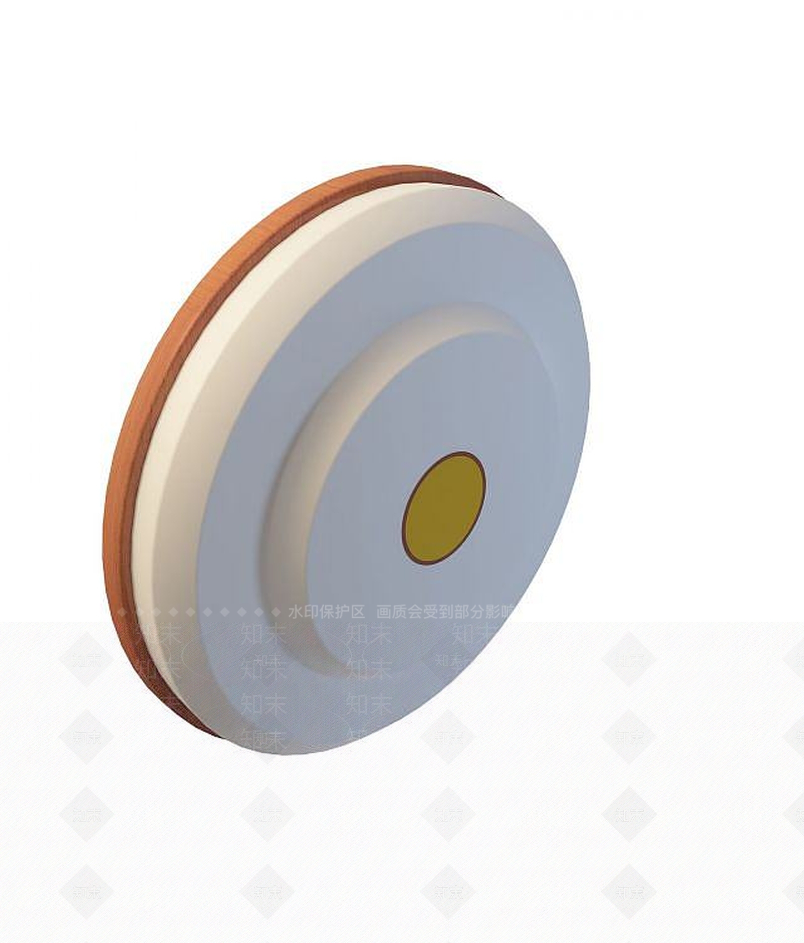 中式圆形吸顶灯3D模型下载【ID:1189433532】