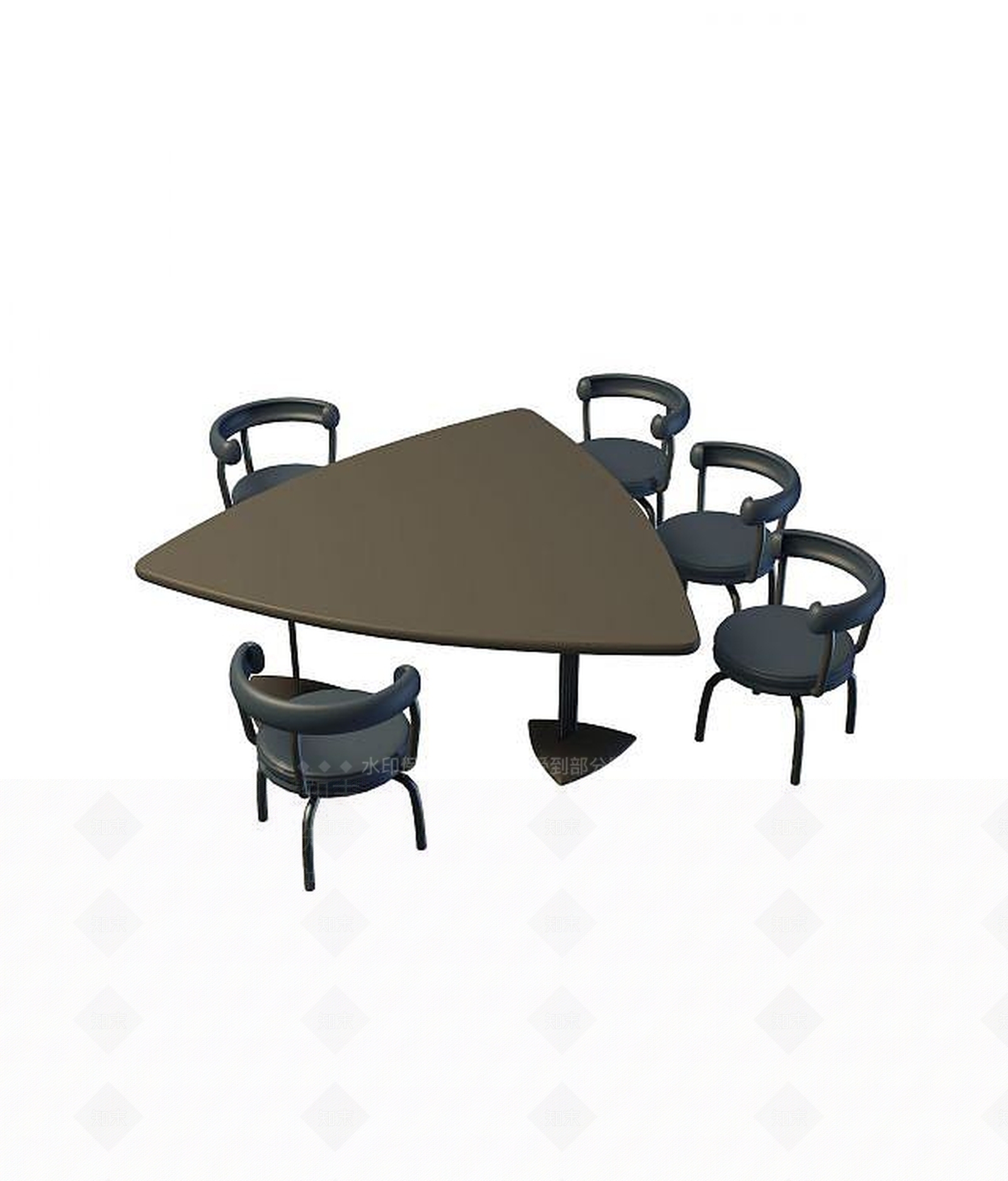 现代创意会议桌椅3D模型下载【ID:1189436460】