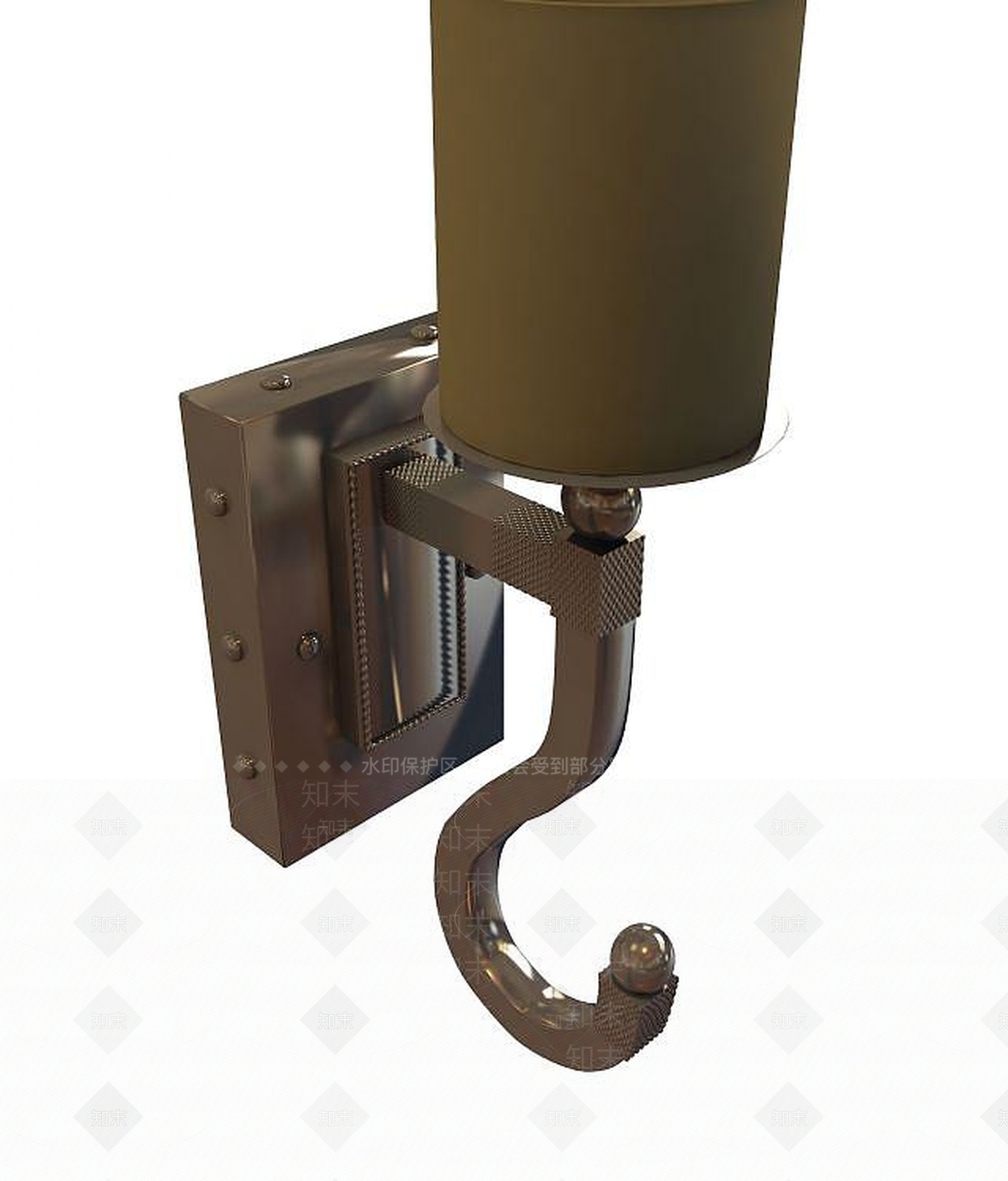 现代门柱壁灯3D模型下载【ID:1189438346】