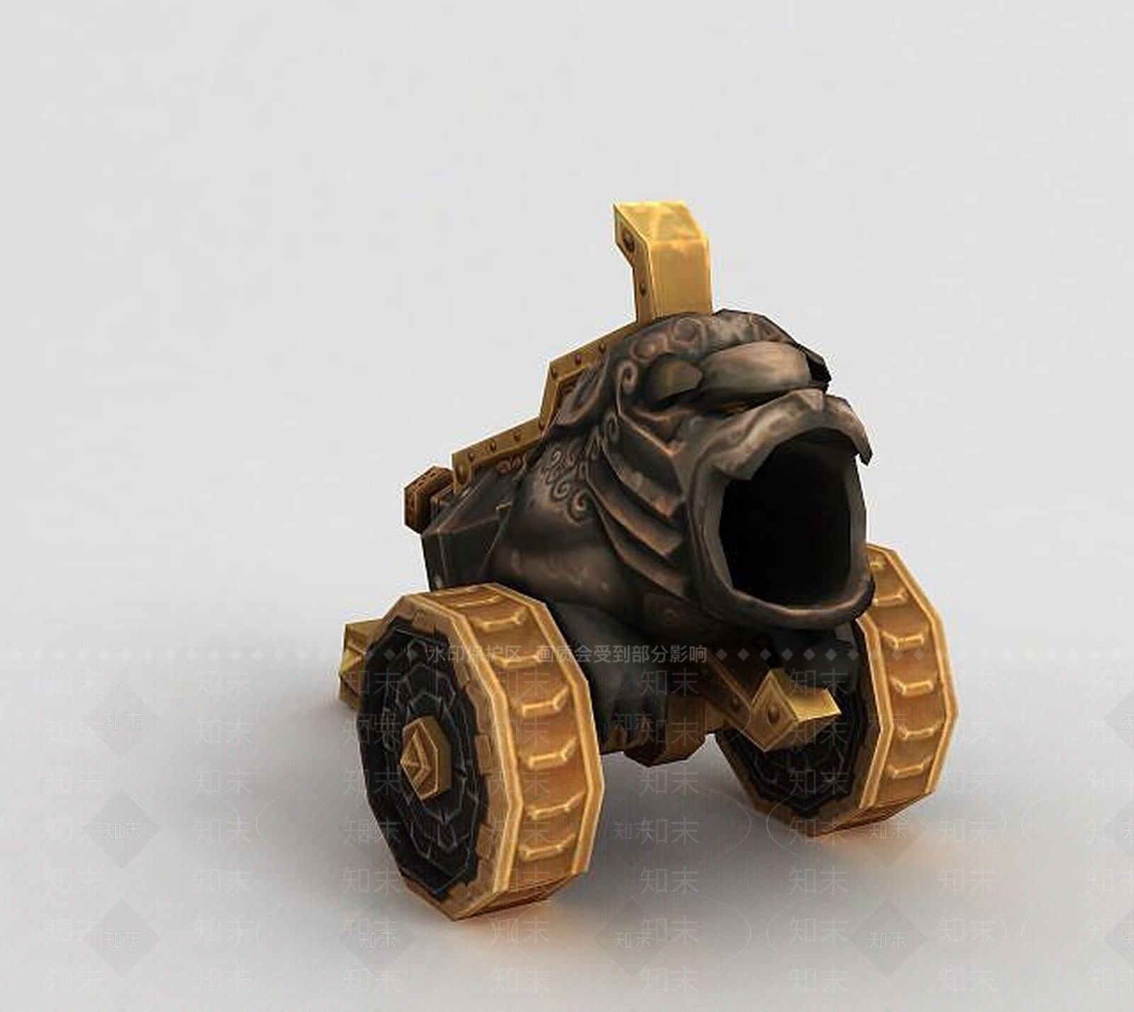 现代魔兽世界游戏大炮3D模型下载【ID:1189441636】
