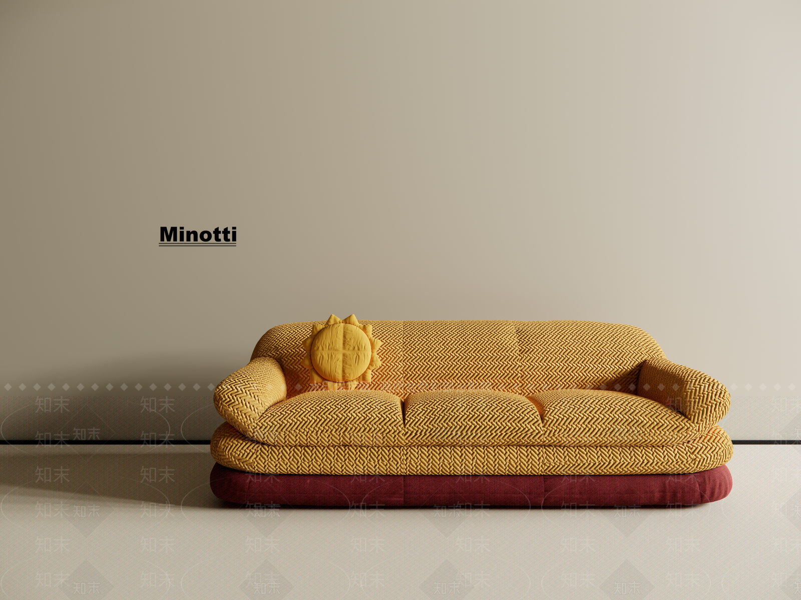 现代北欧布艺沙发3D模型下载【ID:1189442435】