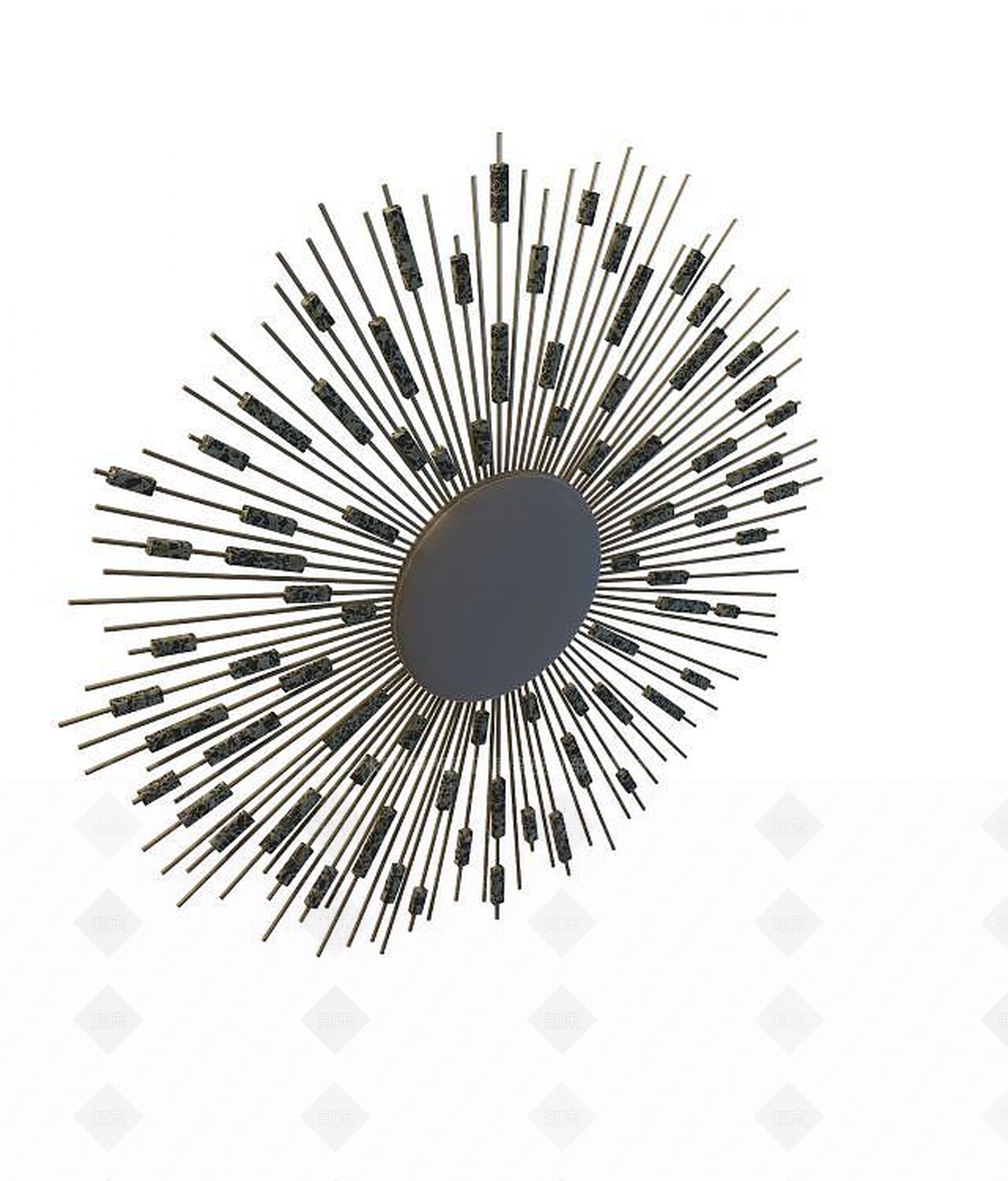 现代客厅壁灯3D模型下载【ID:1189442357】