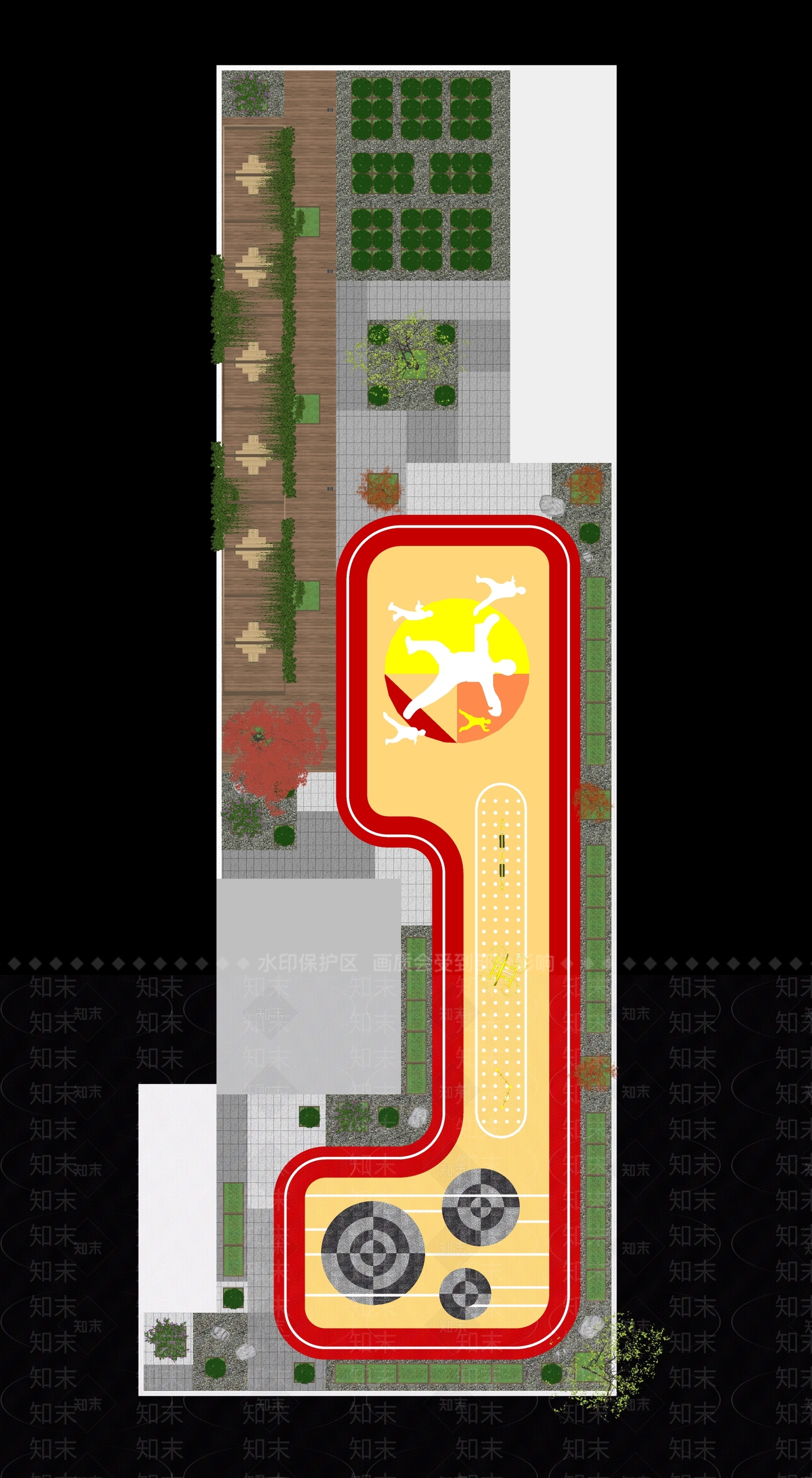 现代屋顶花园SU模型下载【ID:1189442417】