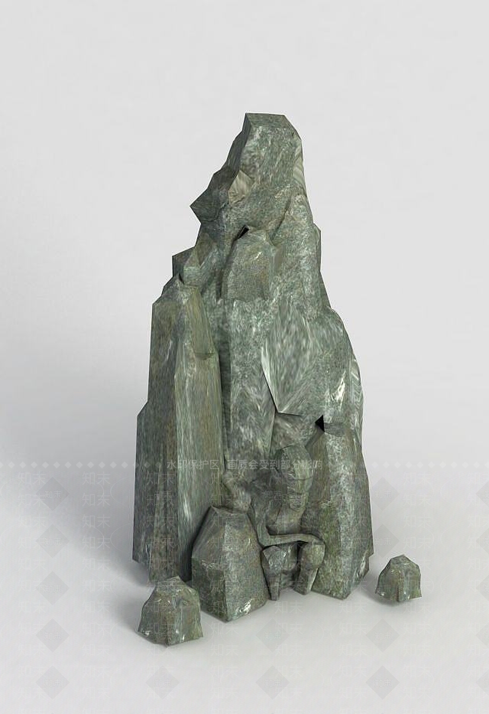 现代洪荒游戏假山3D模型下载【ID:1189444892】