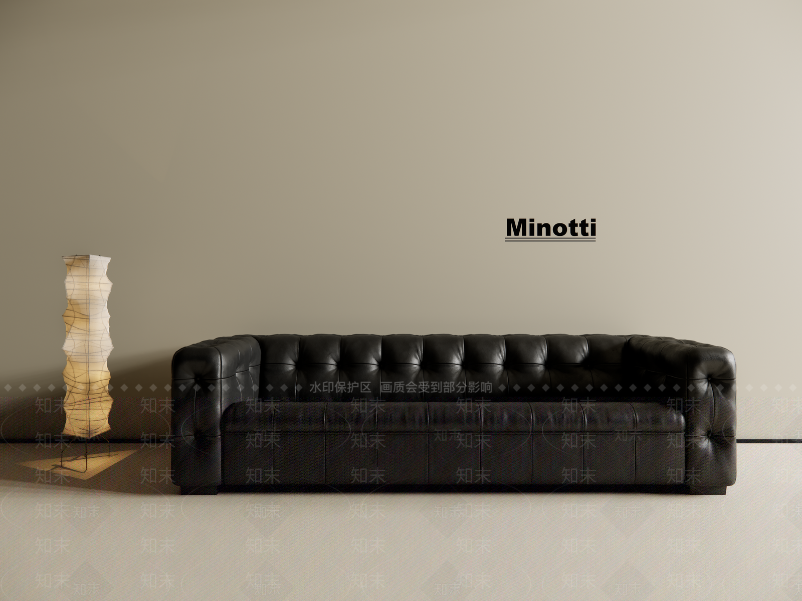 现代意式皮沙发SU模型下载【ID:1189445569】
