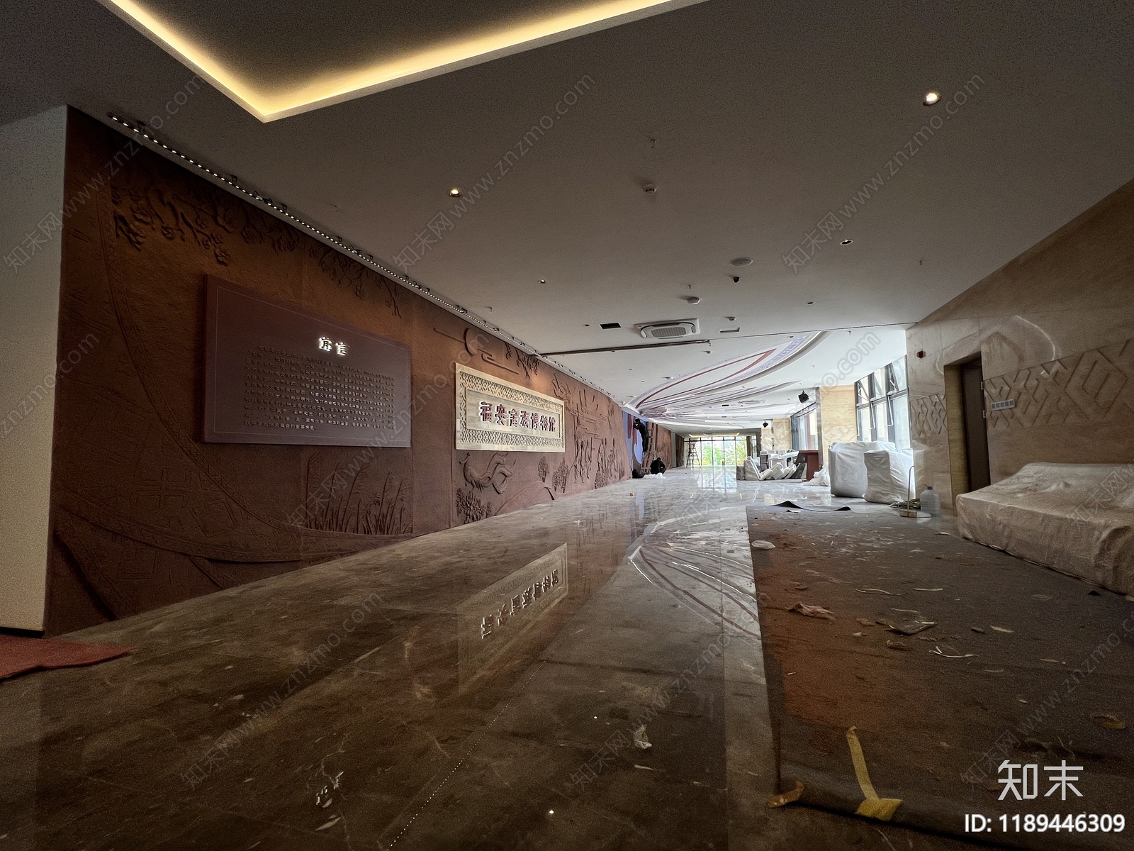 现代博物馆cad施工图下载【ID:1189446309】