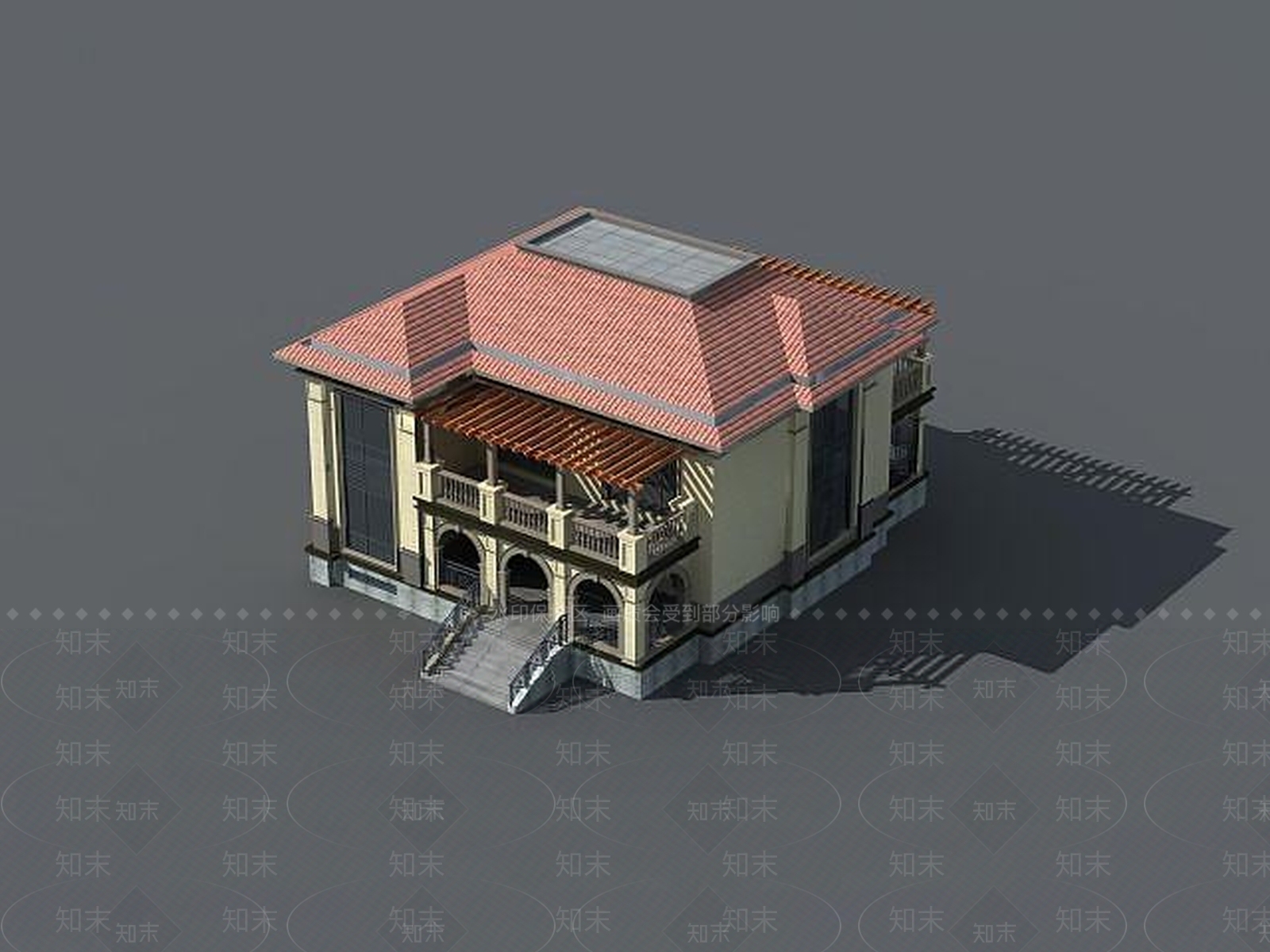 现代别墅洋房3D模型下载【ID:1189456390】