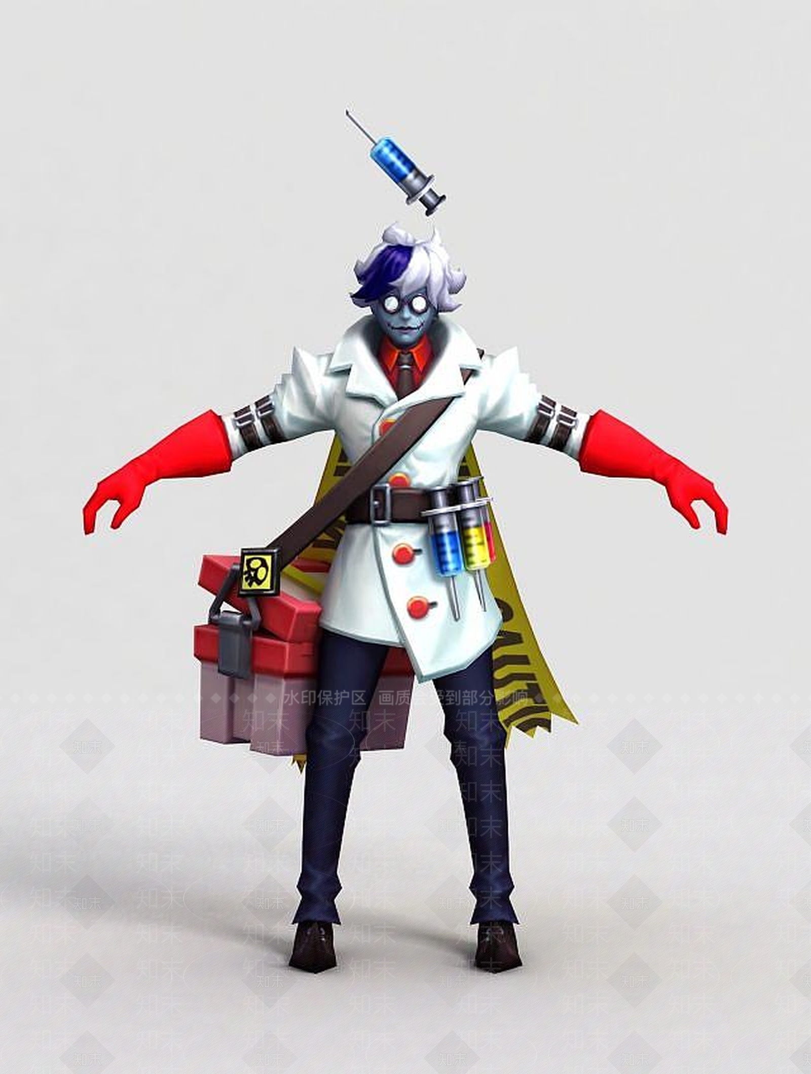 现代王者荣耀男游戏人物角色3D模型下载【ID:1189456577】