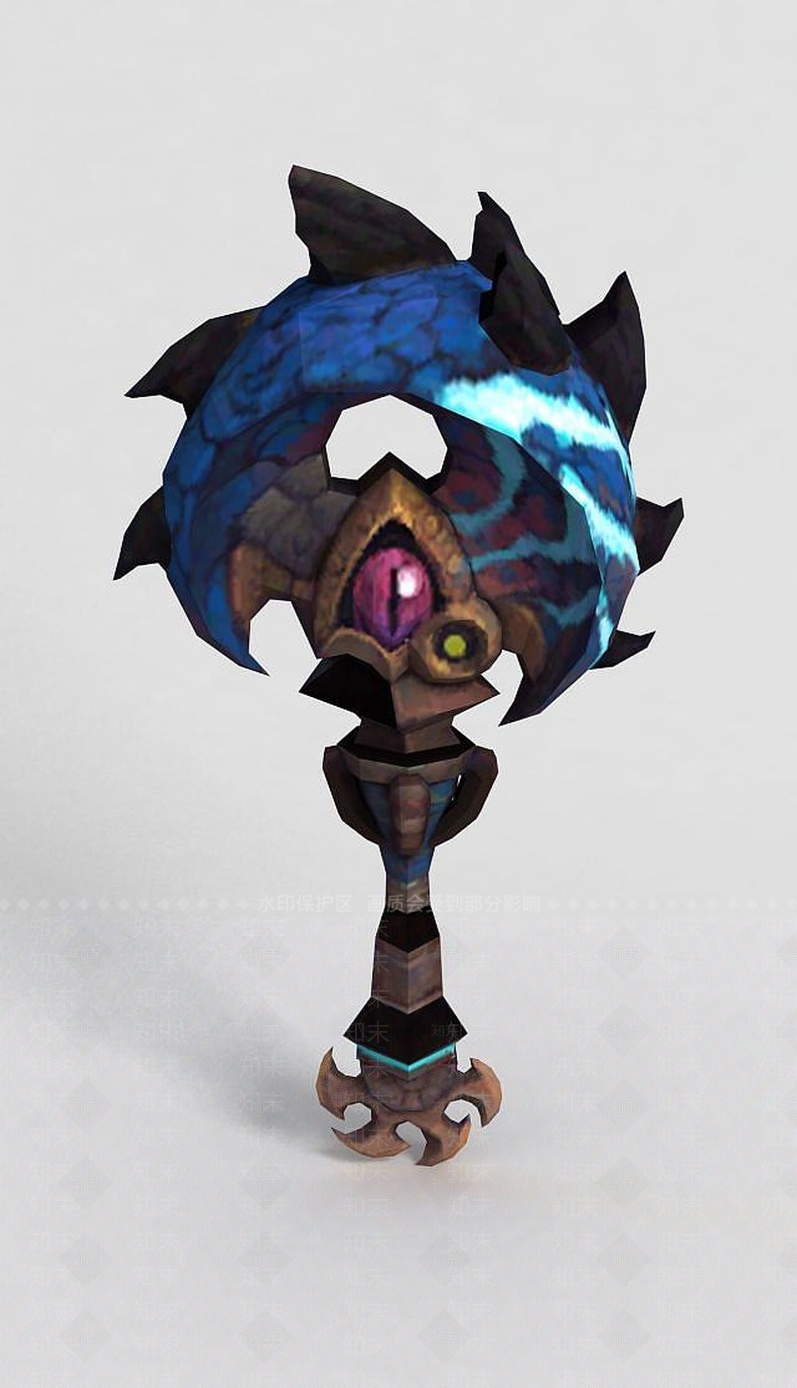 现代龙之谷武器斧头锤子3D模型下载【ID:1189459793】