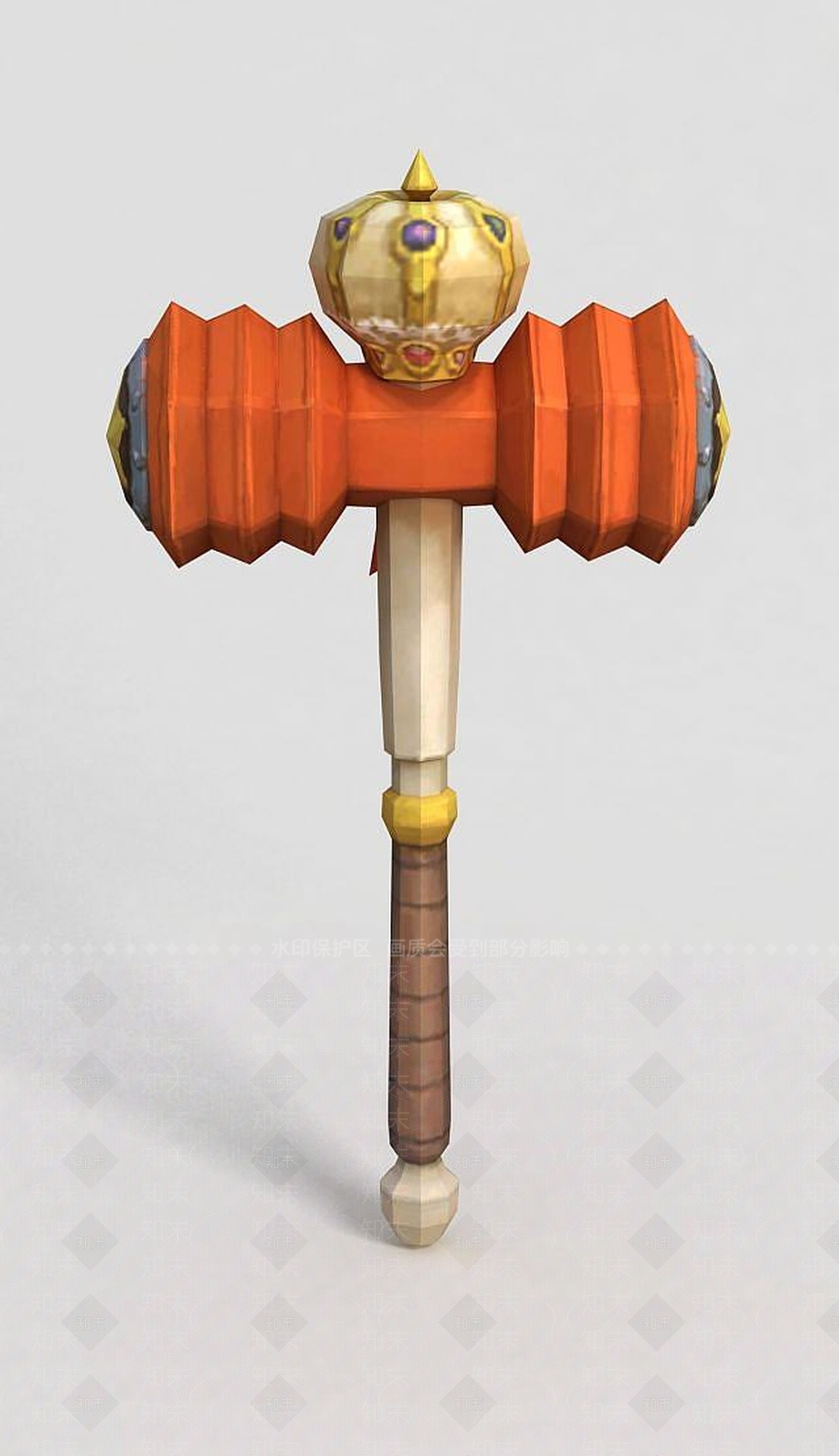 现代龙之谷武器斧头锤子3D模型下载【ID:1189460078】