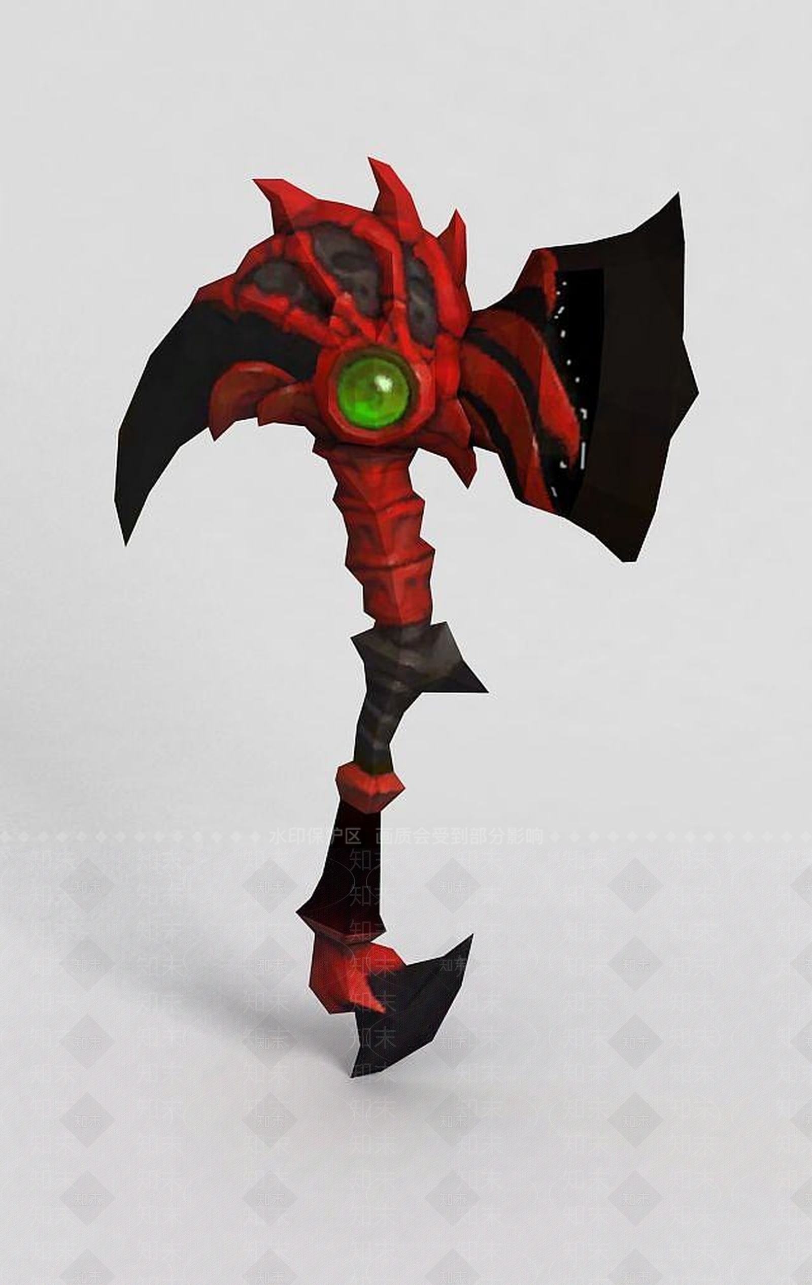 现代龙之谷武器斧头锤子3D模型下载【ID:1189460141】