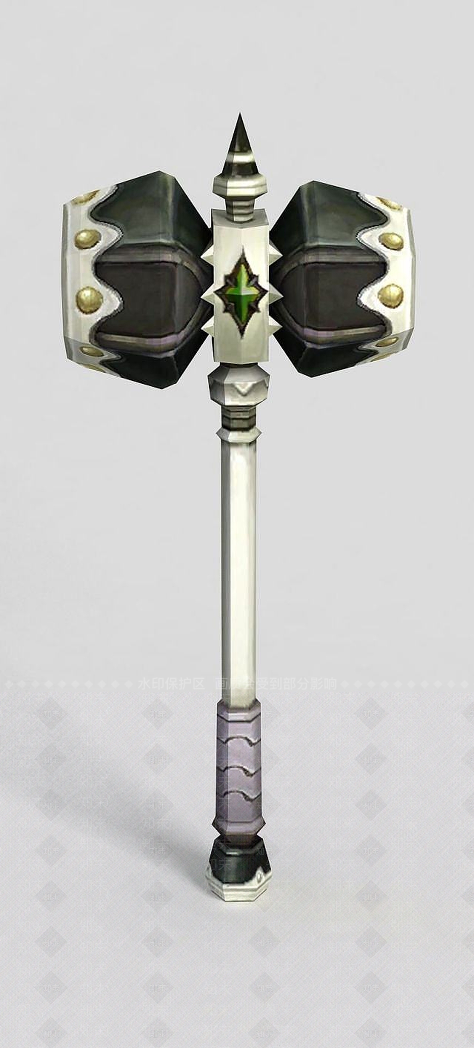 现代龙之谷武器斧头锤子3D模型下载【ID:1189460247】