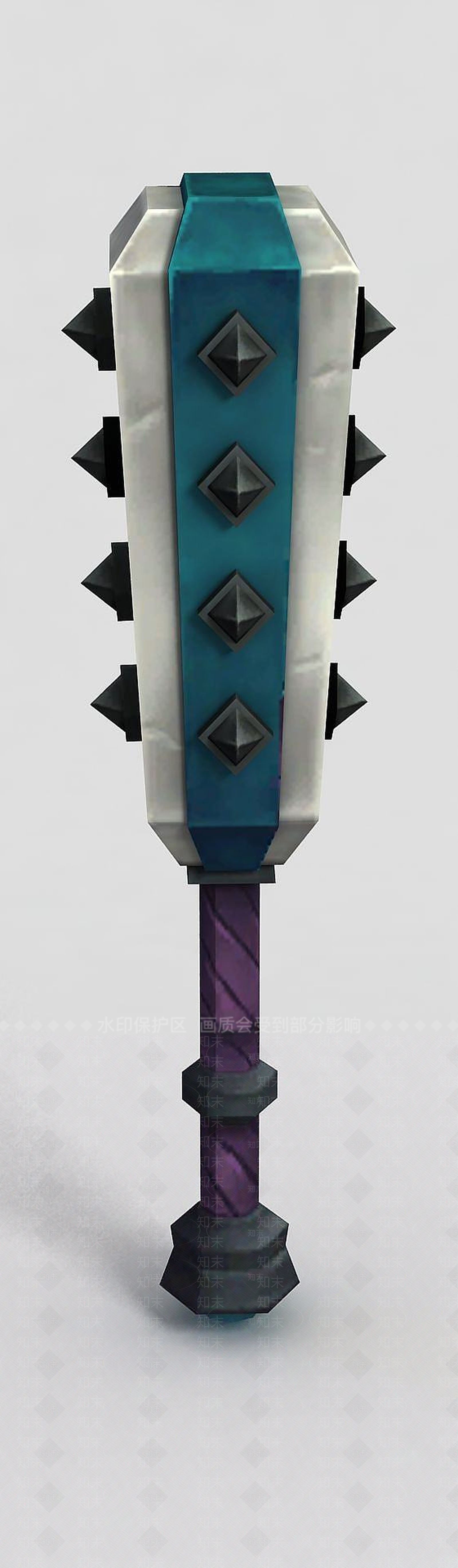 现代龙之谷武器斧头锤子3D模型下载【ID:1189460399】