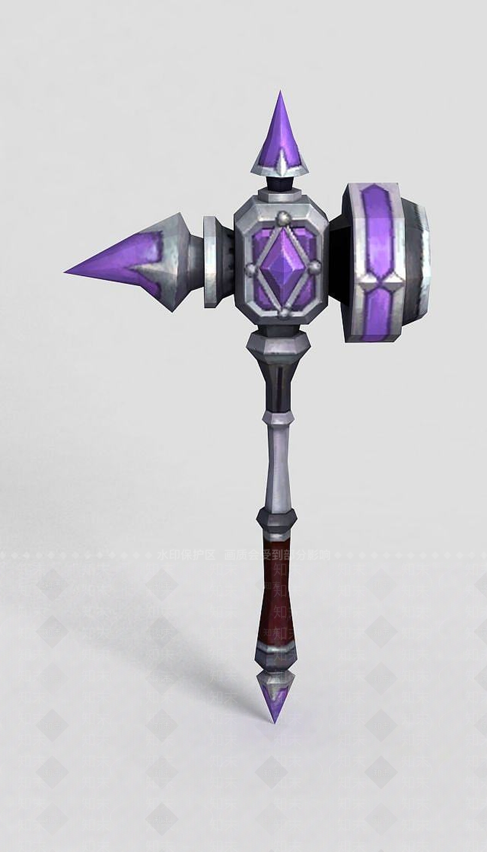 现代龙之谷武器斧头锤子3D模型下载【ID:1189460407】