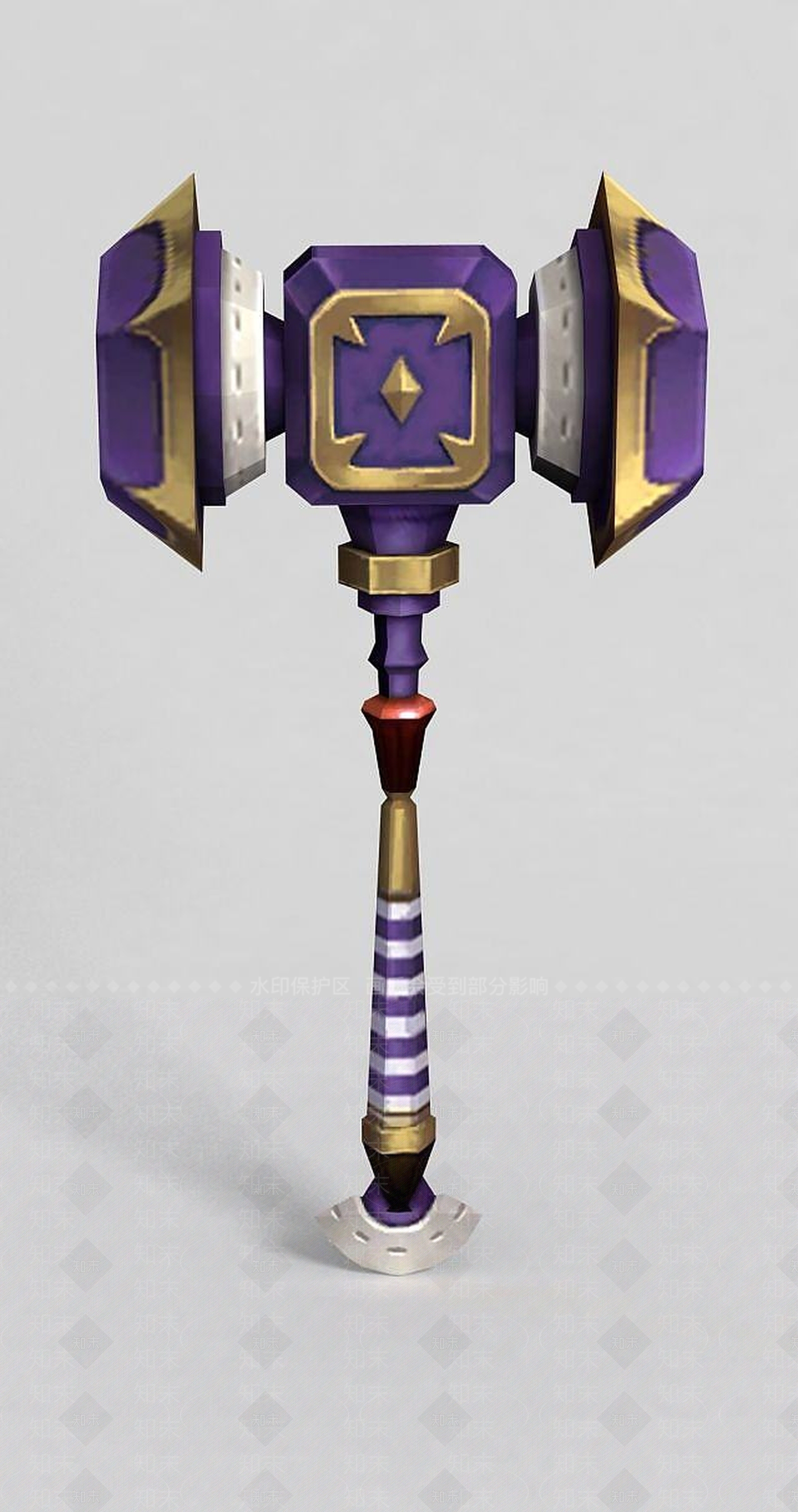 现代龙之谷武器斧头锤子3D模型下载【ID:1189460706】