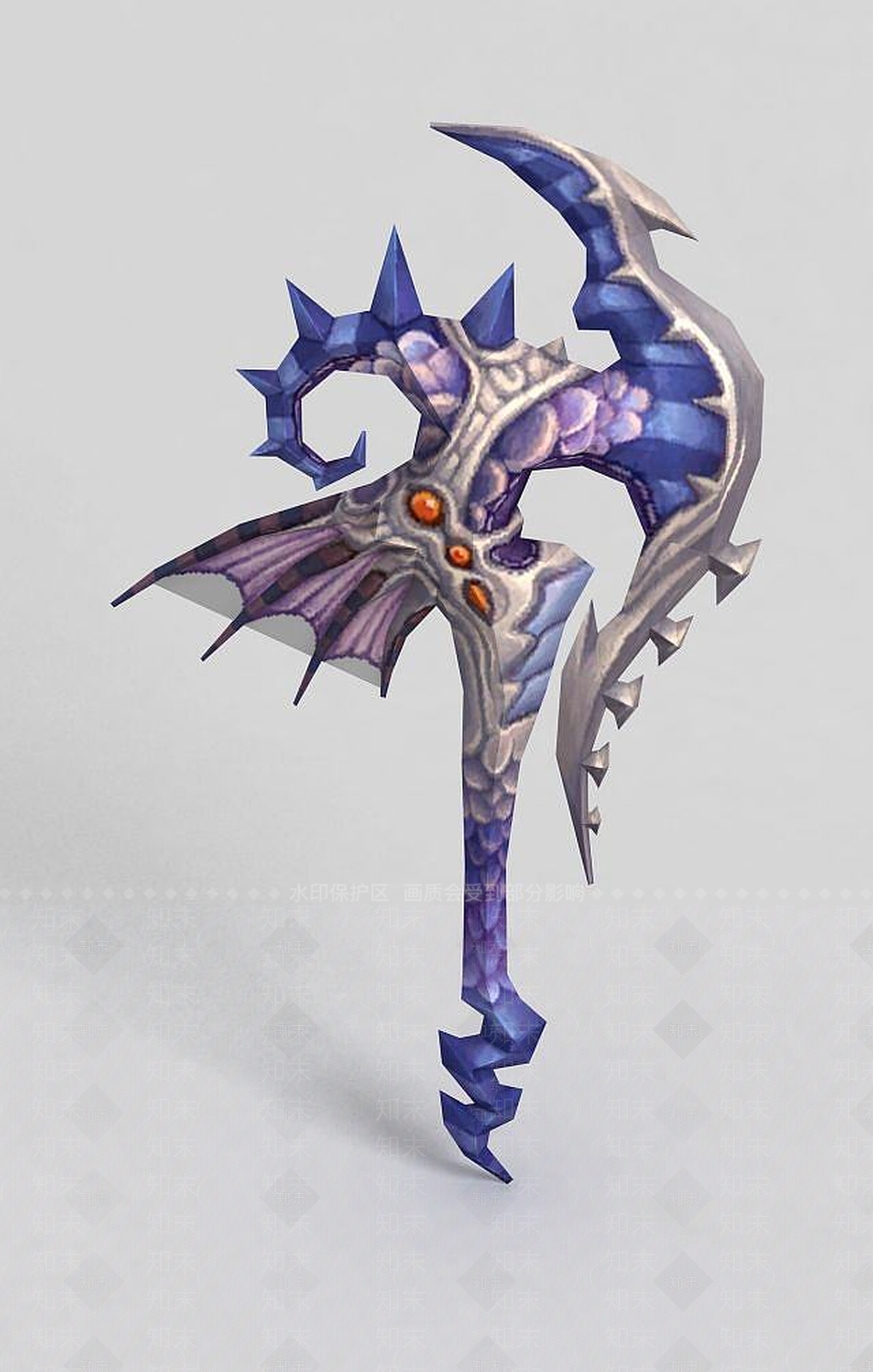 现代龙之谷武器斧头锤子3D模型下载【ID:1189461074】