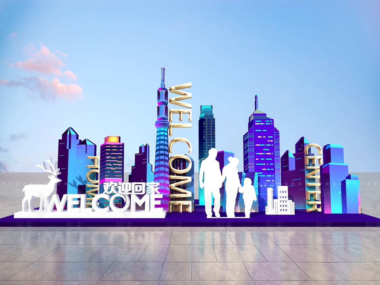现代其他景观小品3D模型下载【ID:1189461827】