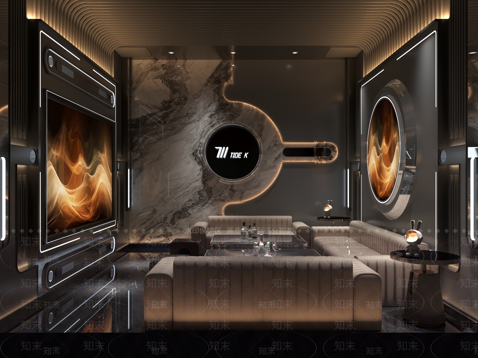 现代包厢3D模型下载【ID:1215070550】