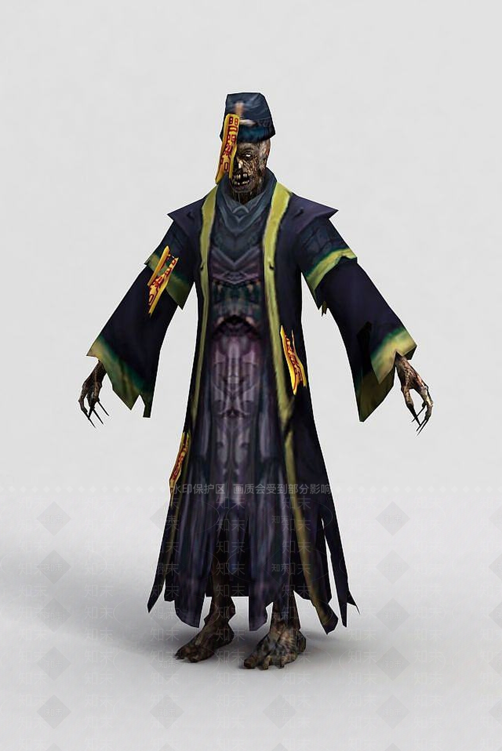 现代游戏人物僵尸3D模型下载【ID:1189467138】