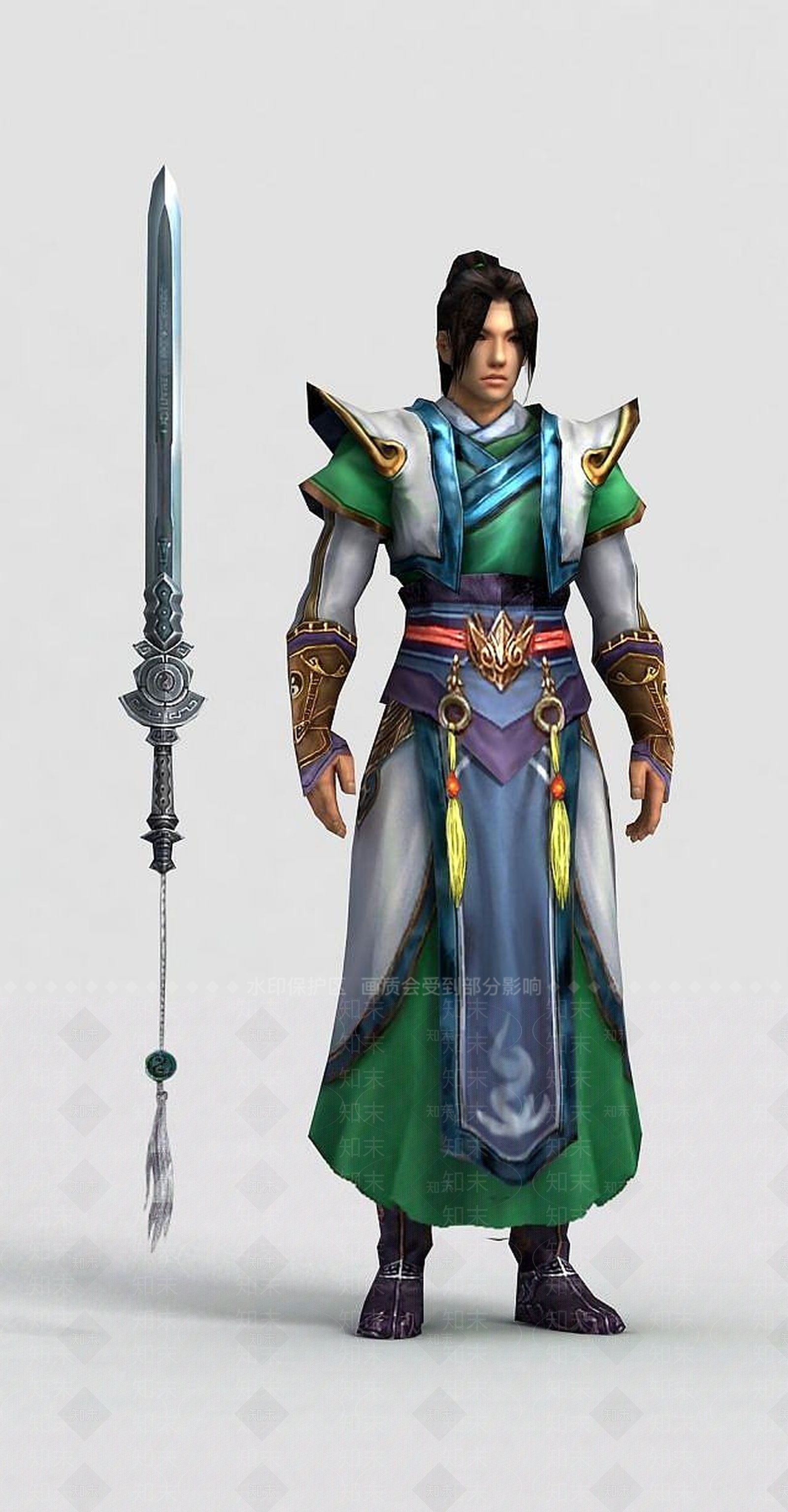 现代游戏人物角色吴辰3D模型下载【ID:1189467345】