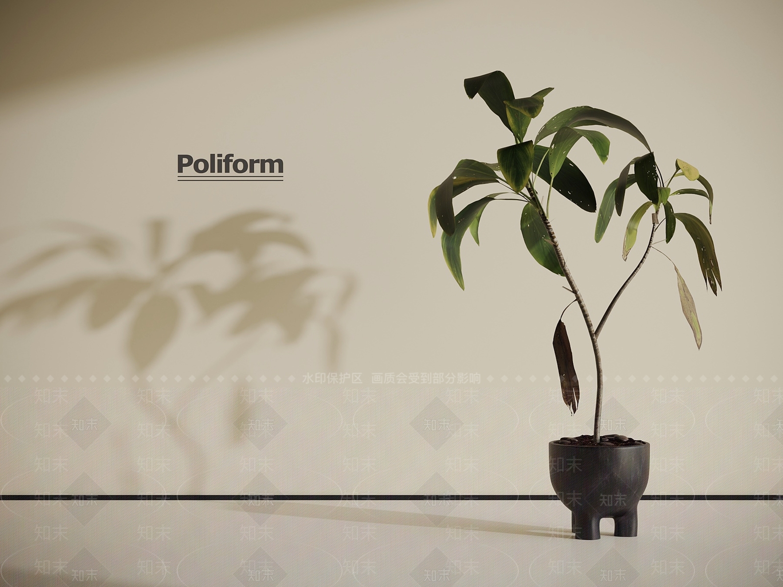 盆栽3D模型下载【ID:1189467725】