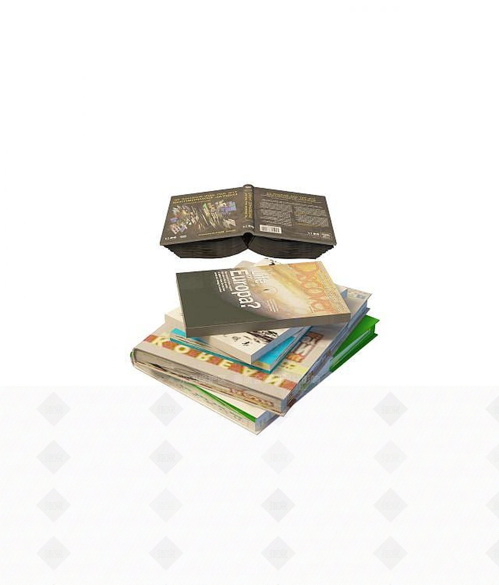现代书3D模型下载【ID:1189468518】