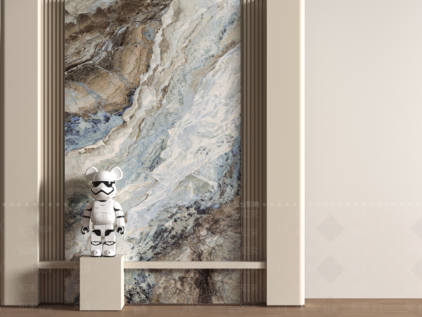 现代玄关背景墙3D模型下载【ID:1189470310】