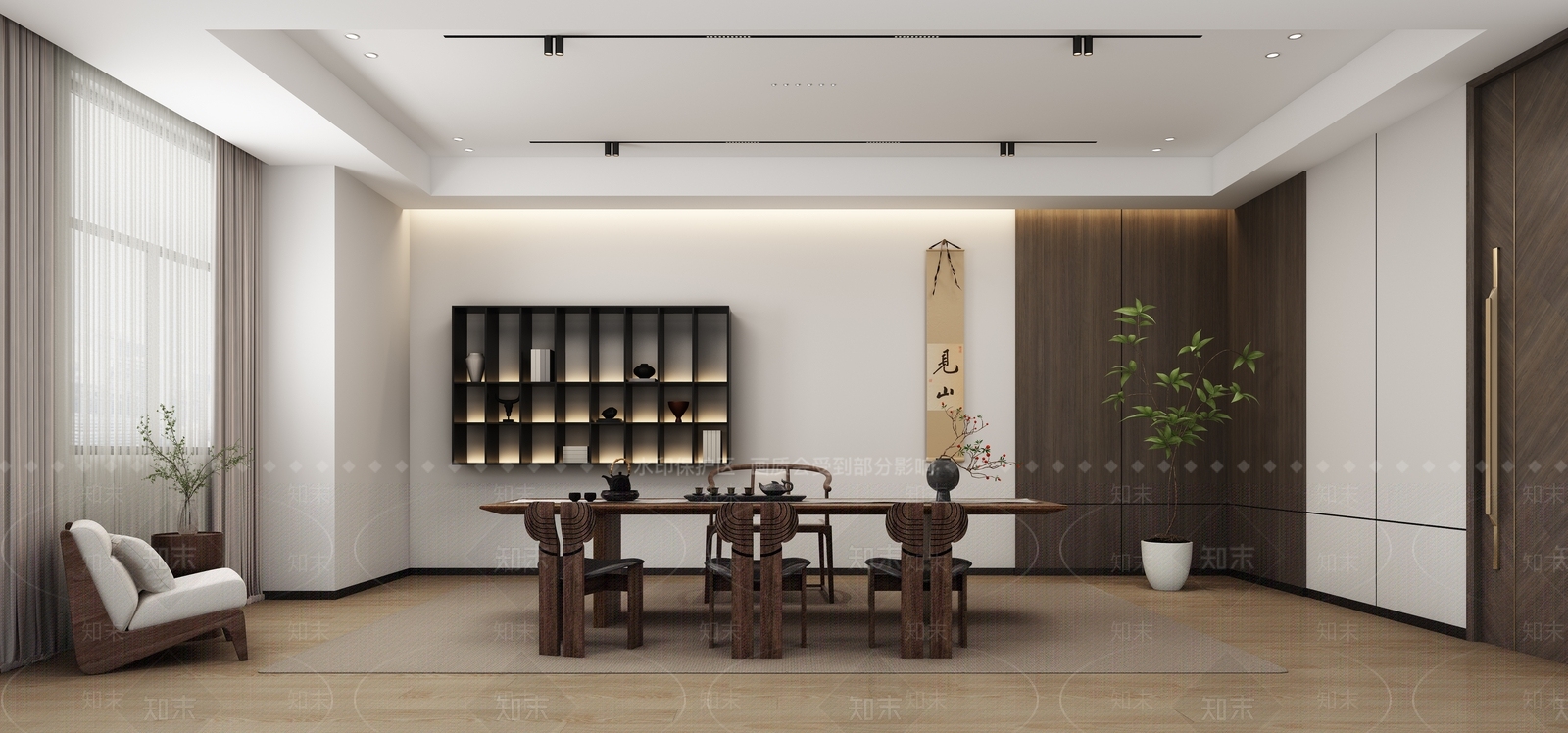 现代茶水间3D模型下载【ID:1189470815】