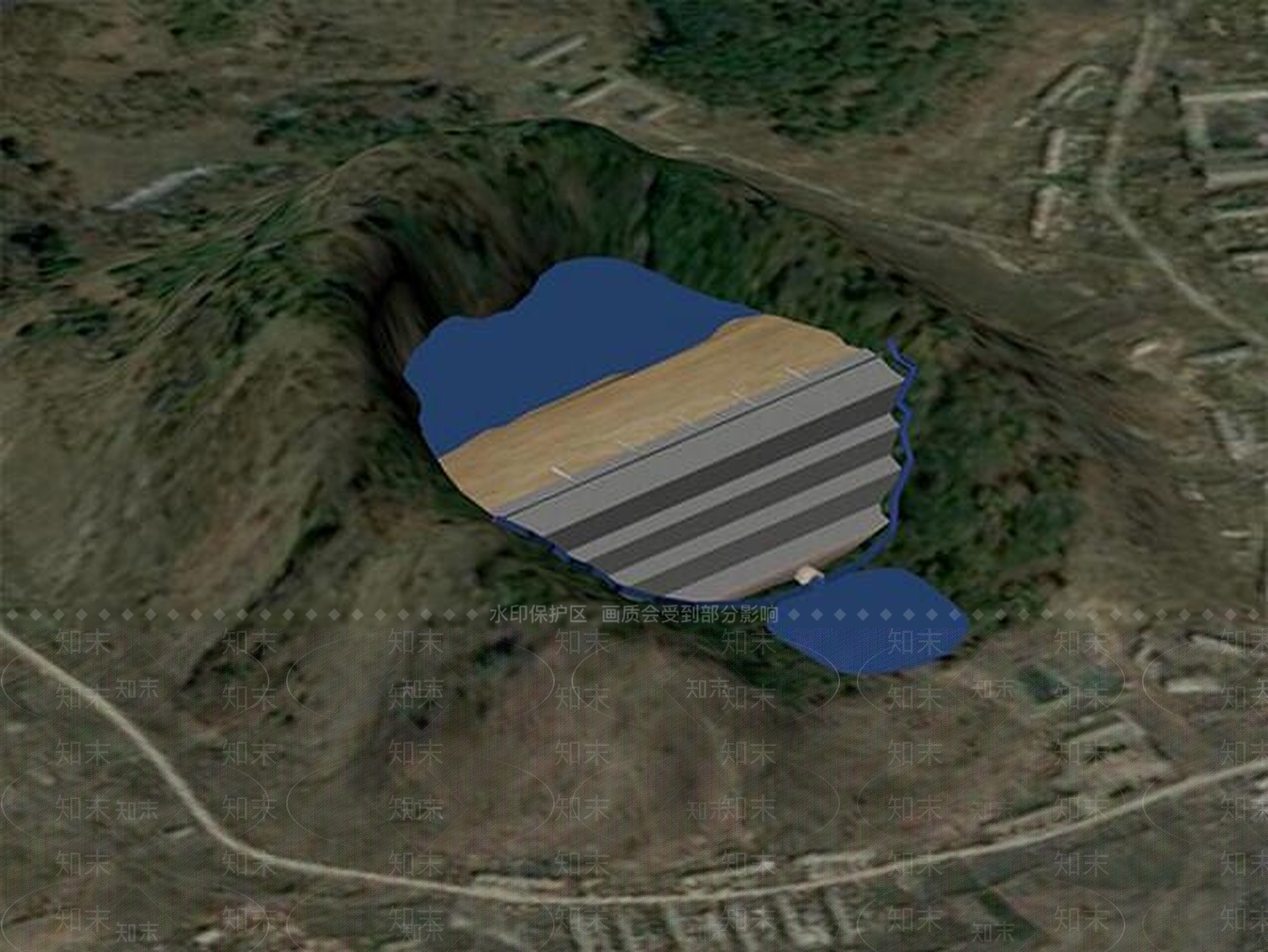 现代尾矿库3D模型下载【ID:1189470868】