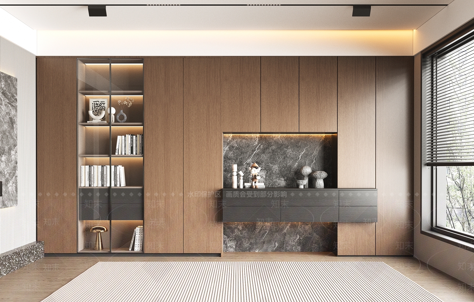 意式书柜3D模型下载【ID:1189474283】
