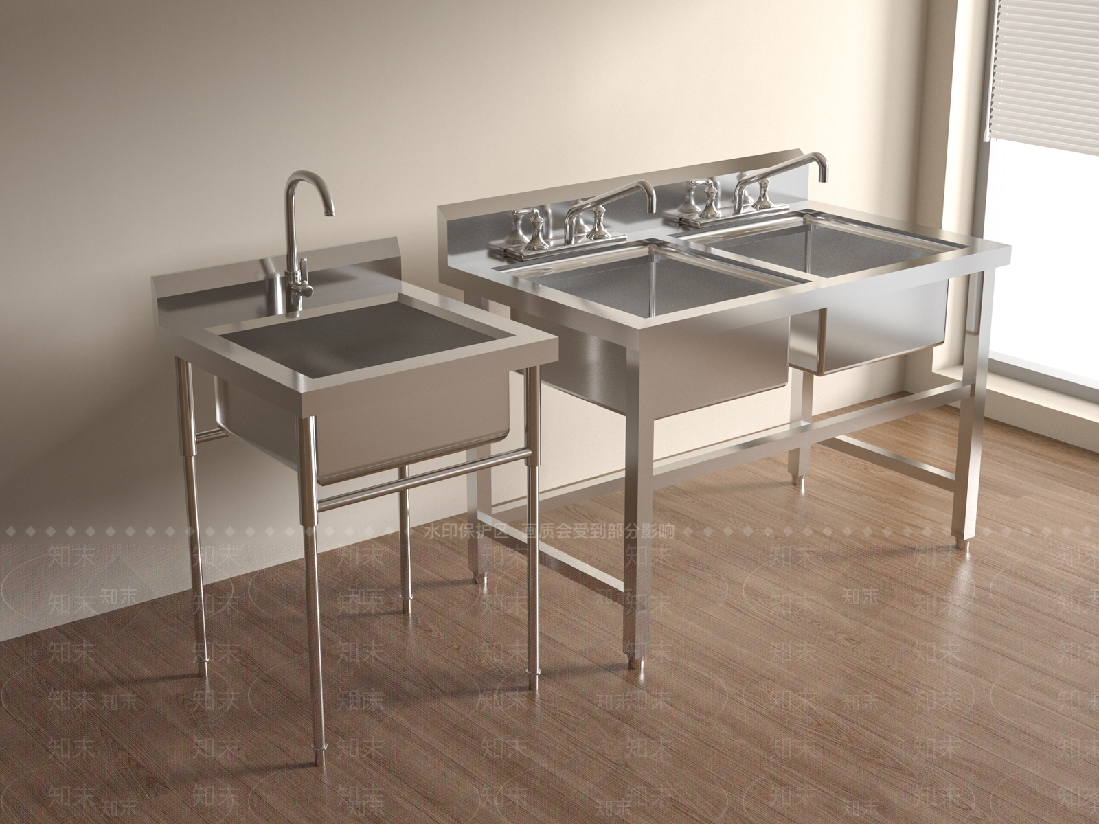 现代水槽SU模型下载【ID:1189475325】