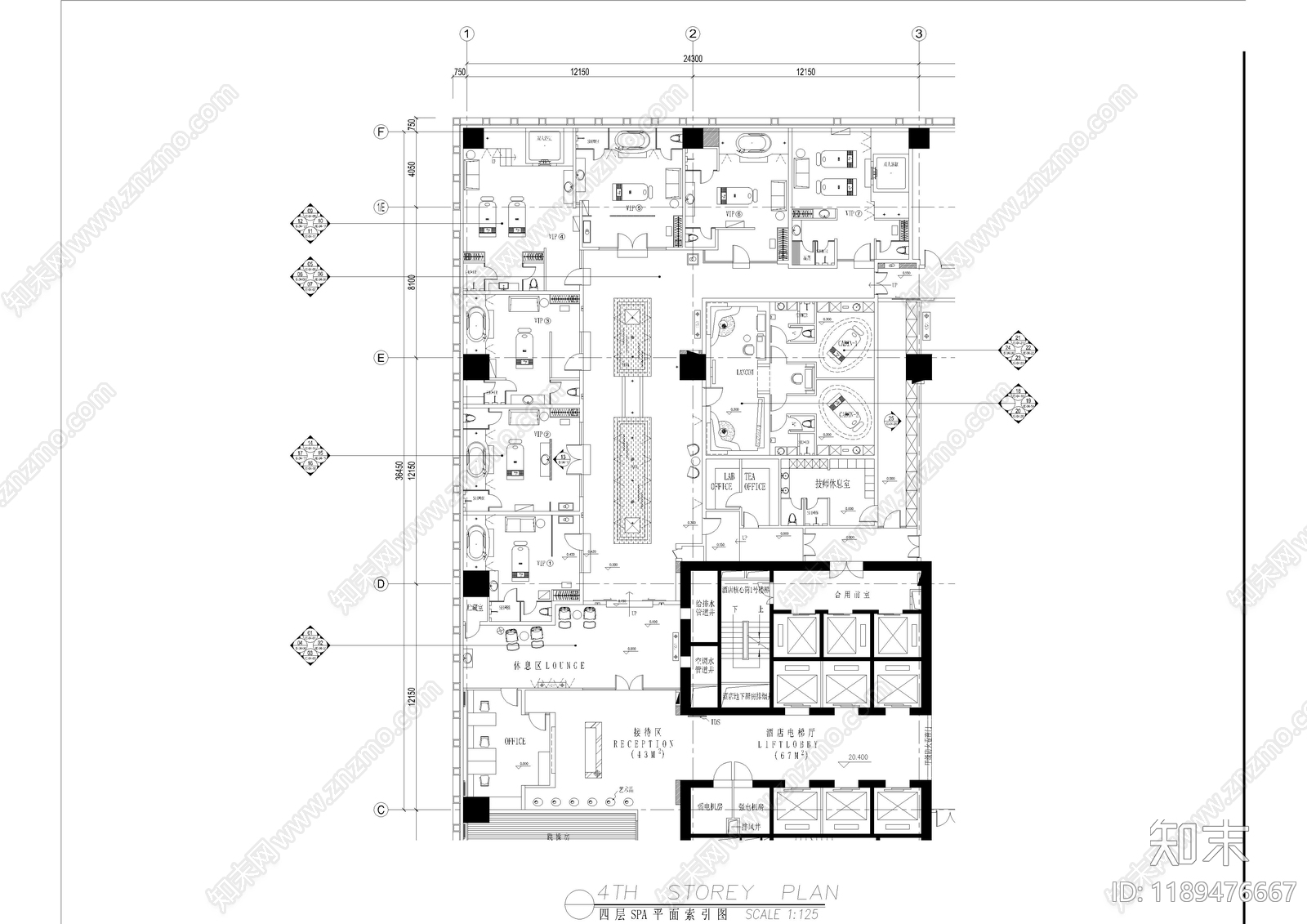 现代其他休闲娱乐空间cad施工图下载【ID:1189476667】