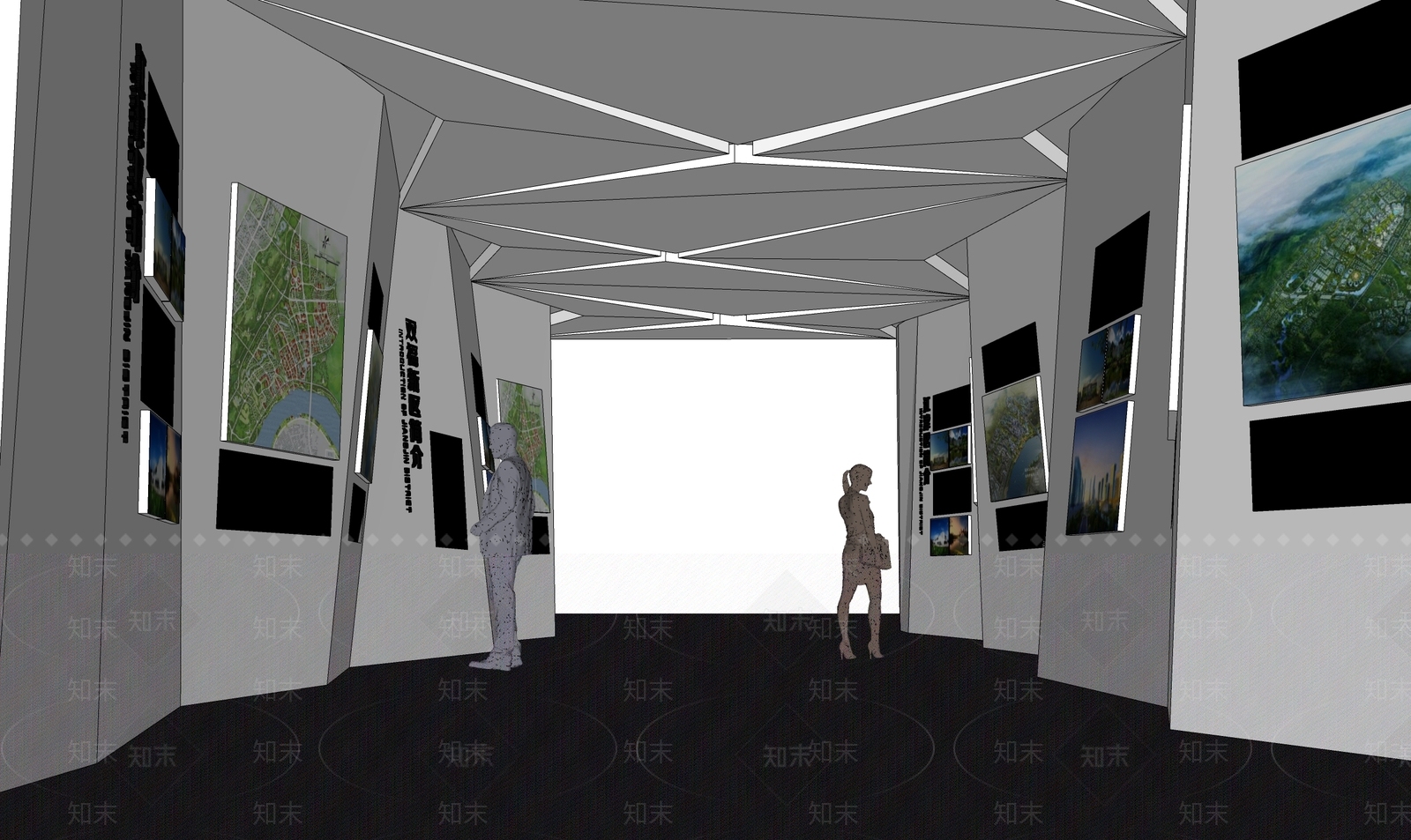 现代其他展厅SU模型下载【ID:1189482761】