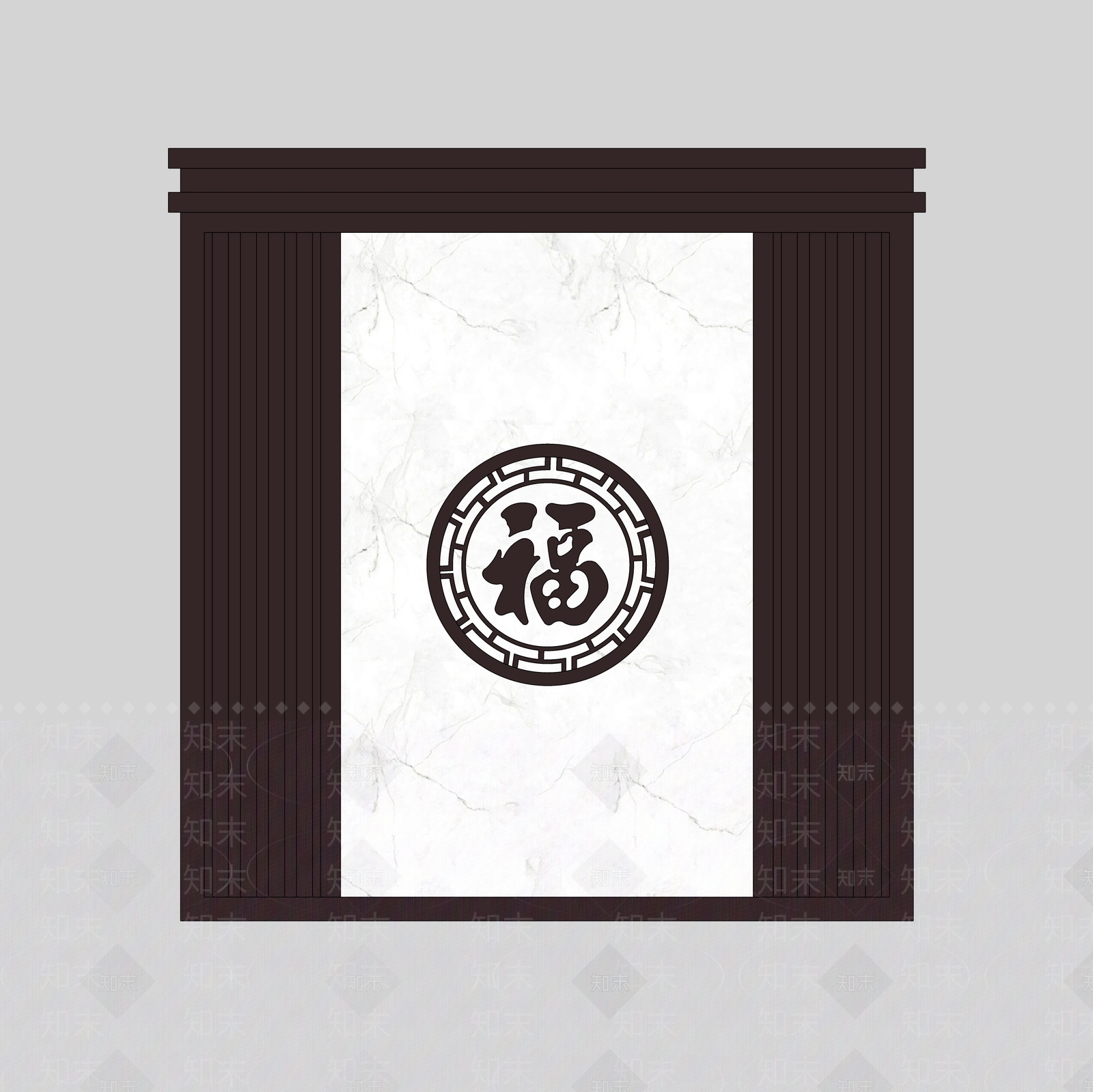 新中式庭院小品SU模型下载【ID:1189487502】