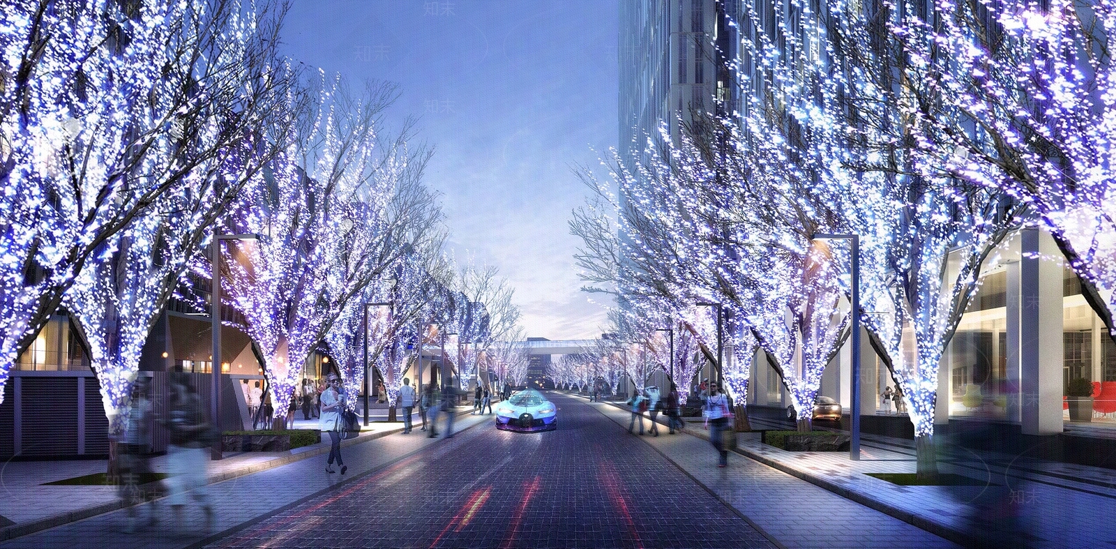 现代街道外景贴图下载【ID:1189490718】