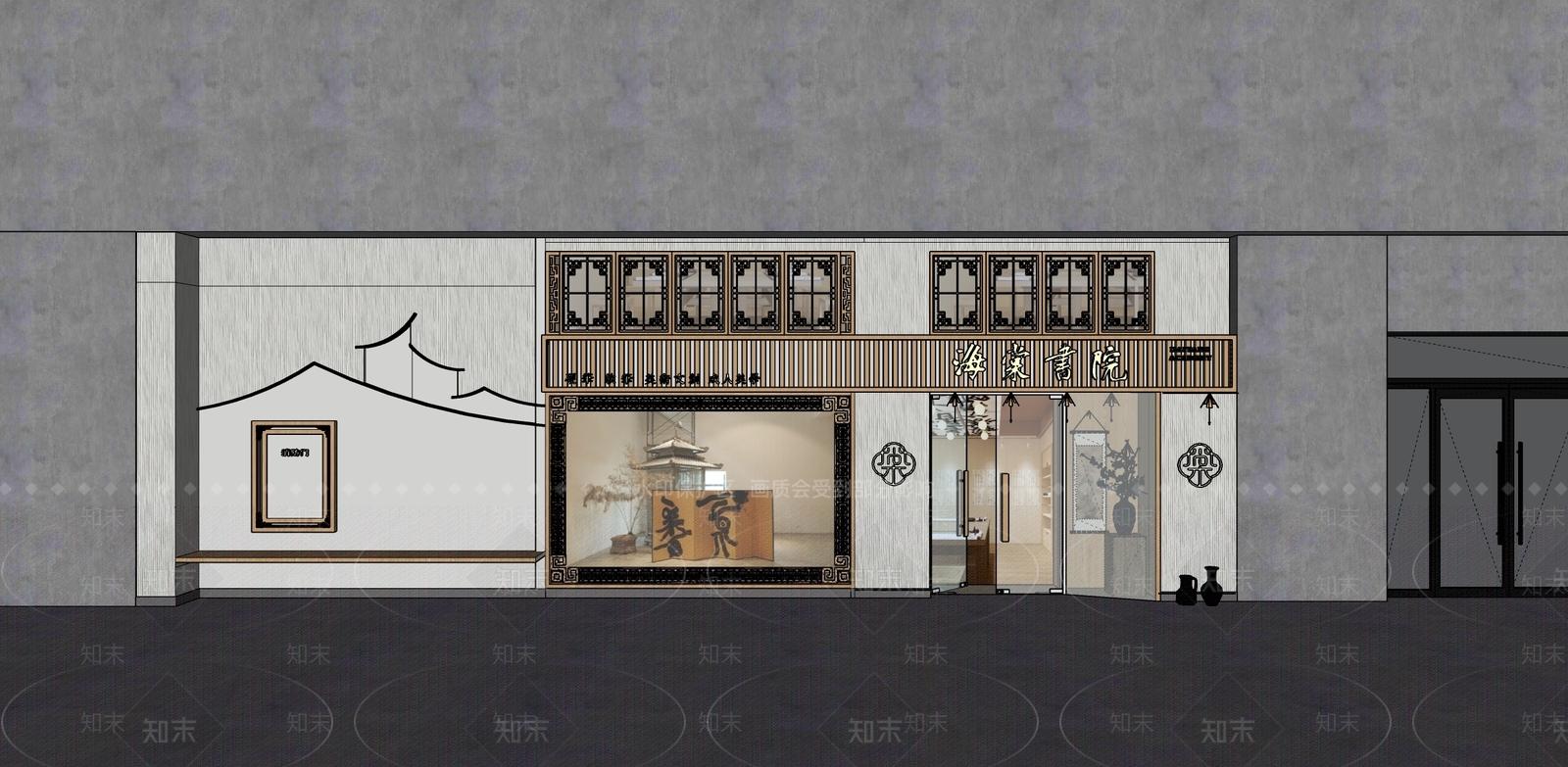 中式其他文化空间SU模型下载【ID:1189491294】