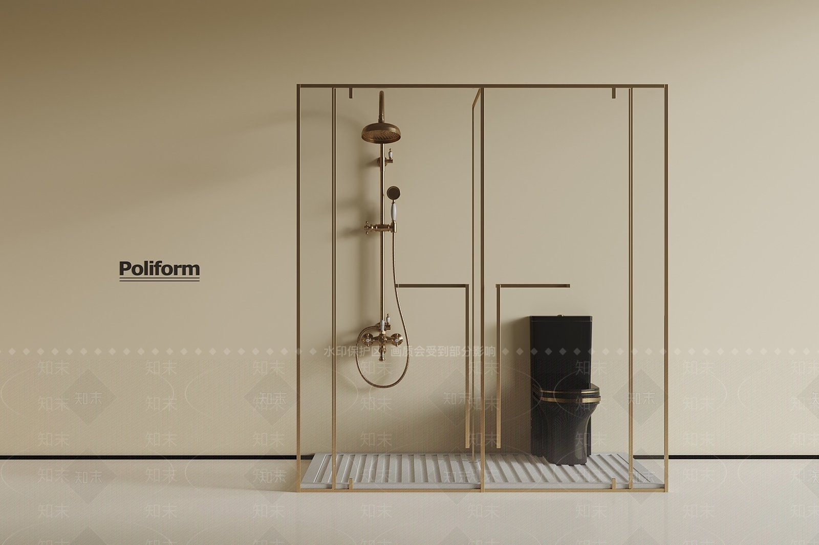 淋浴房3D模型下载【ID:1189491649】