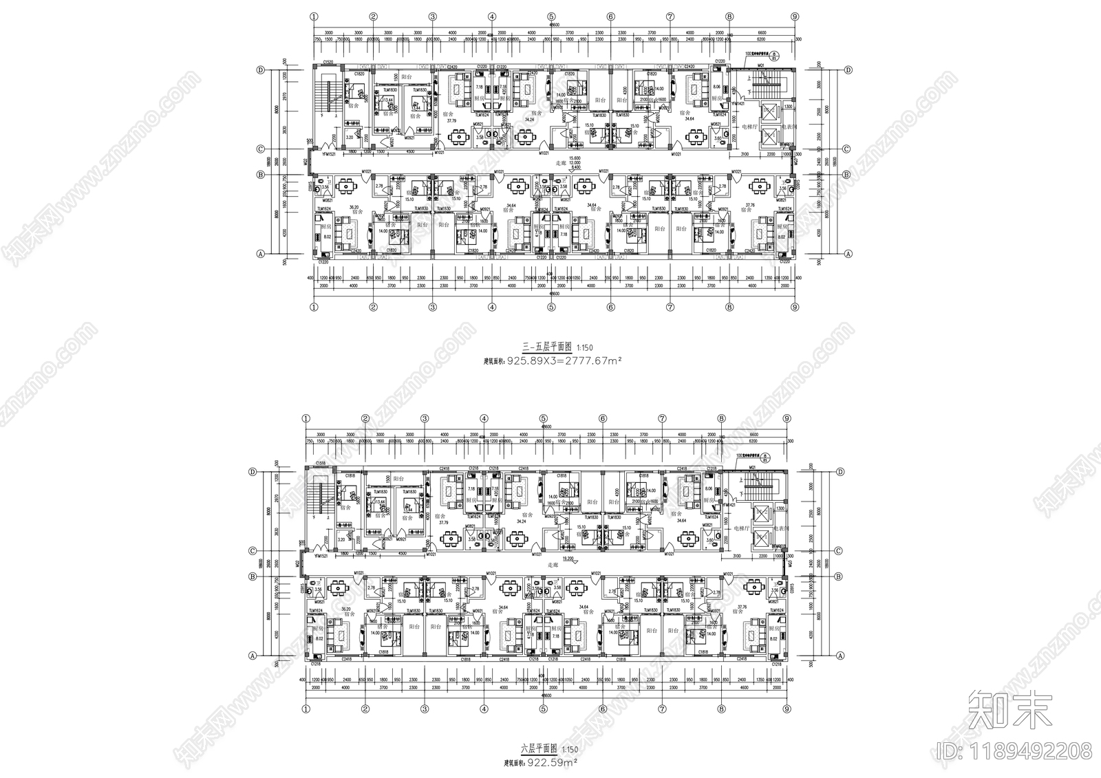 现代学校建筑cad施工图下载【ID:1189492208】