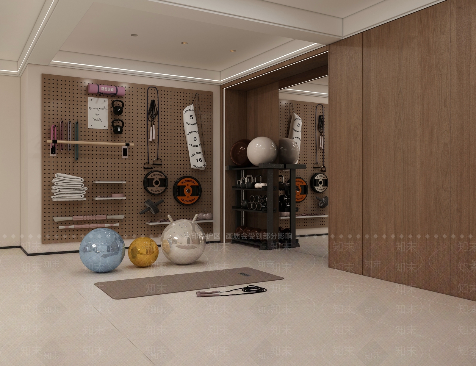 现代健身房3D模型下载【ID:1189493962】