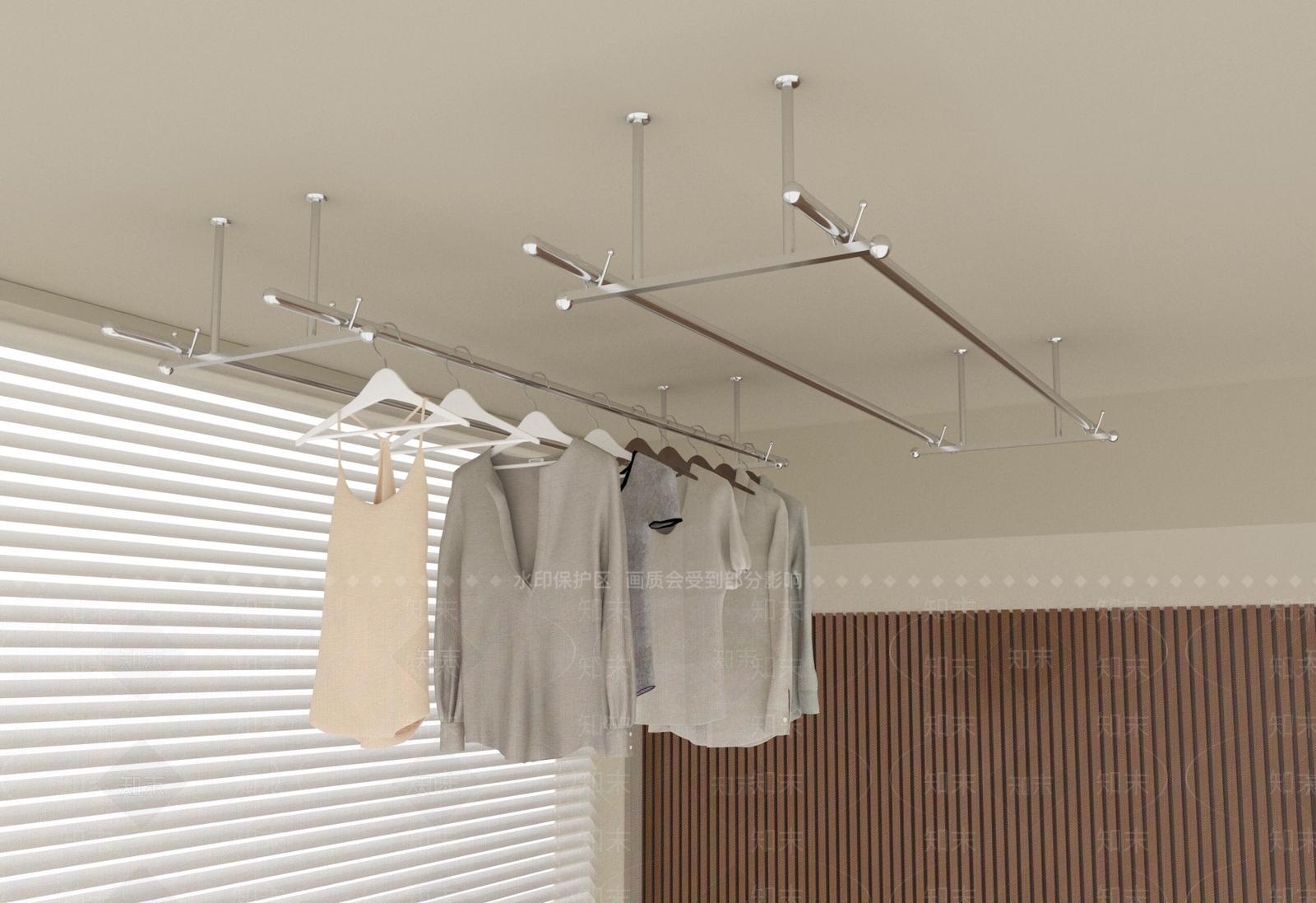 晾衣架3D模型下载【ID:1189495167】