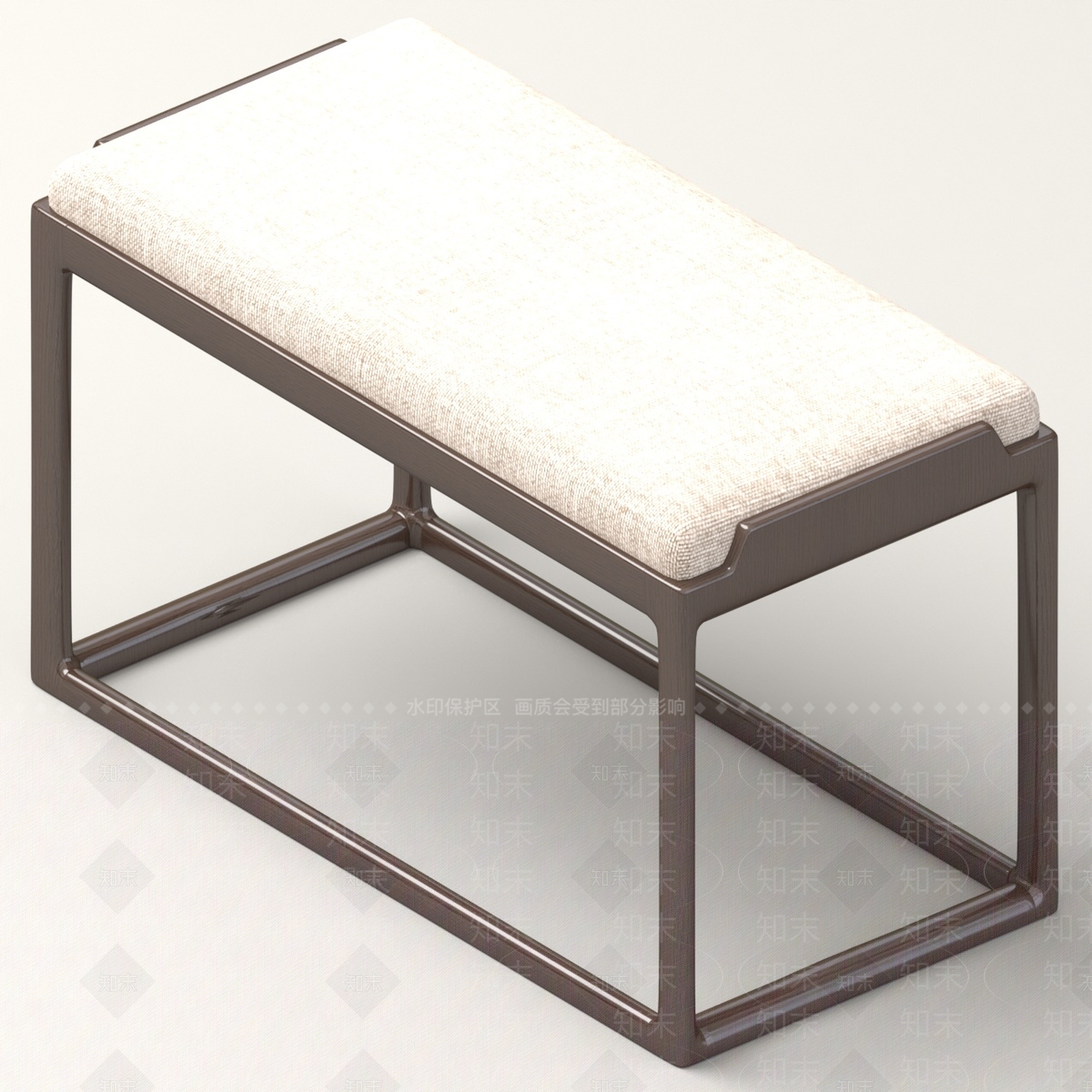 中式现代其他凳子3D模型下载【ID:1189496391】