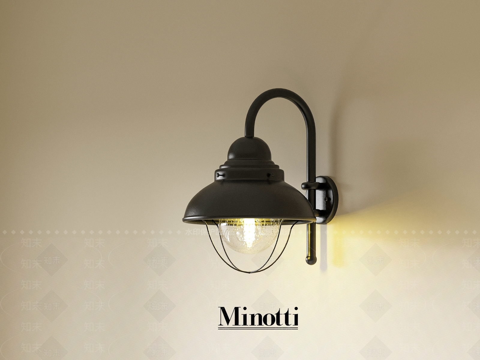 复古壁灯3D模型下载【ID:1189501129】