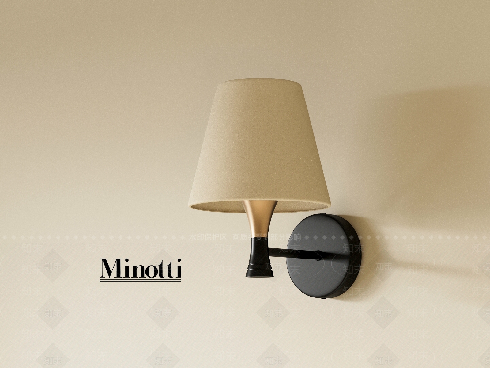 复古中古壁灯SU模型下载【ID:1189501339】