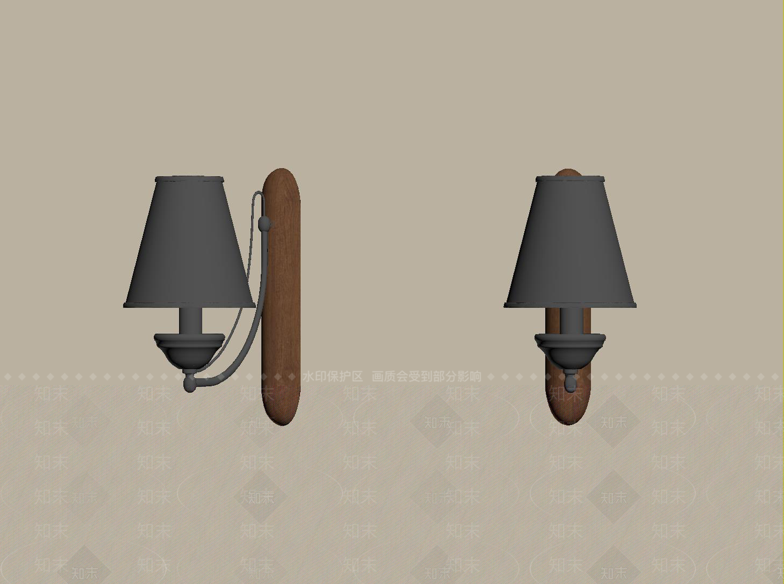 现代壁灯SU模型下载【ID:1189513732】